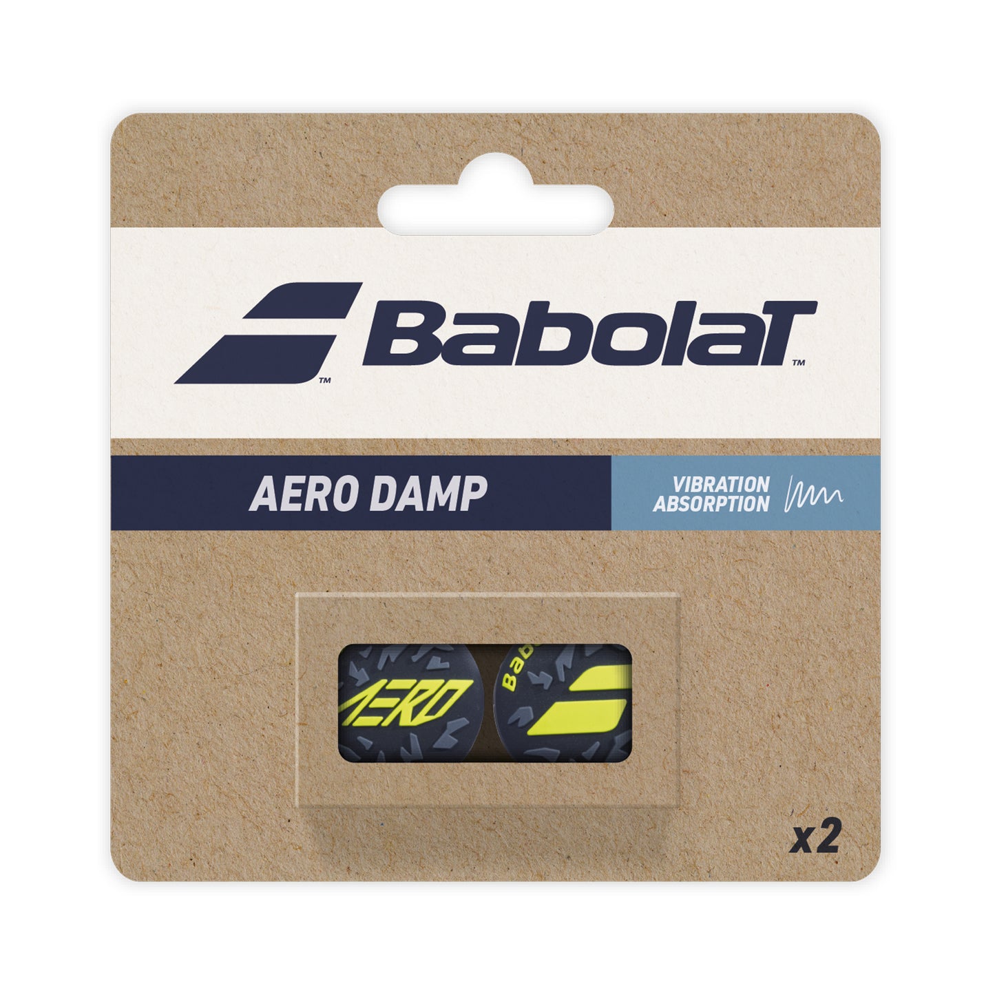 Babolat Aero Damp Demper Verpakking 2 Stuks-Zwart Babolat Aero Damp Demper Verpakking 2 Stuks-Zwart