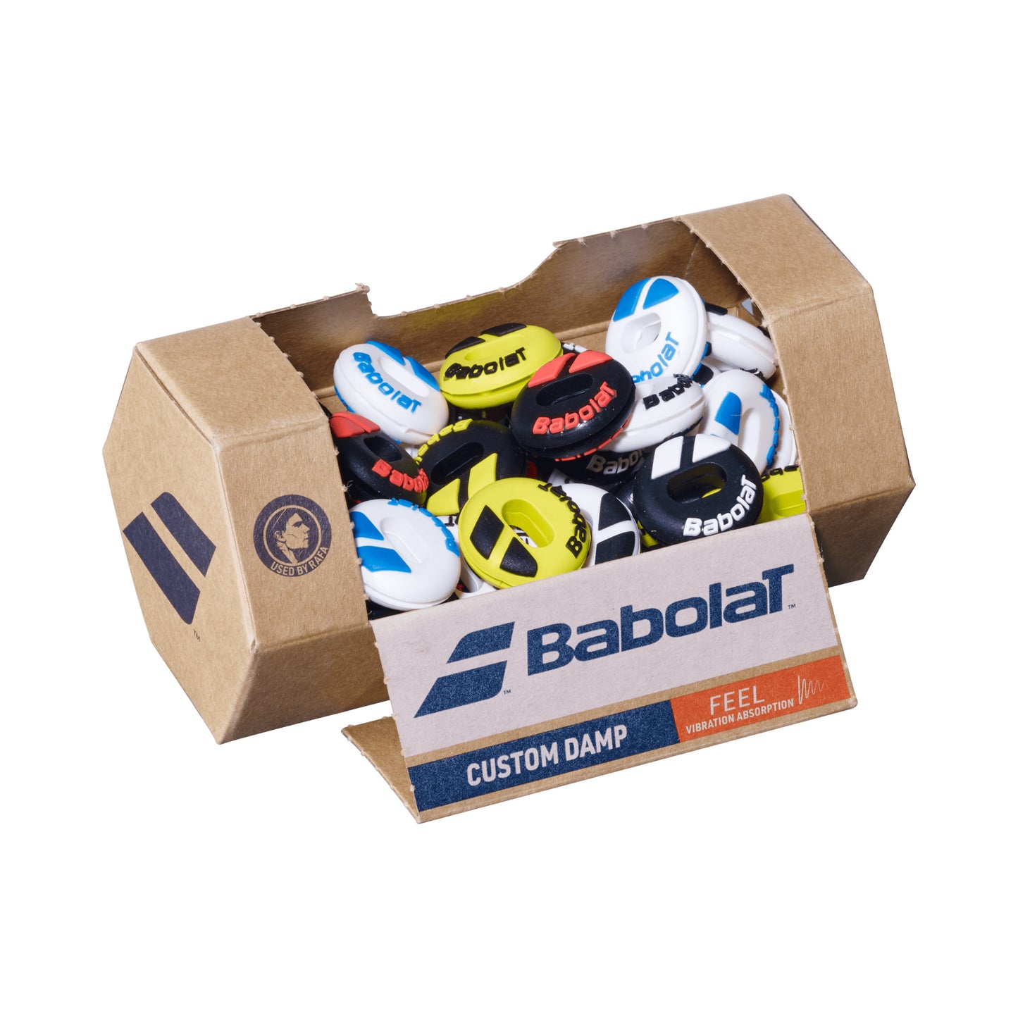 Babolat Custom Damp Demper Box 48 Stuks-Veelkleurig Babolat Custom Damp Demper Box 48 Stuks-Veelkleurig