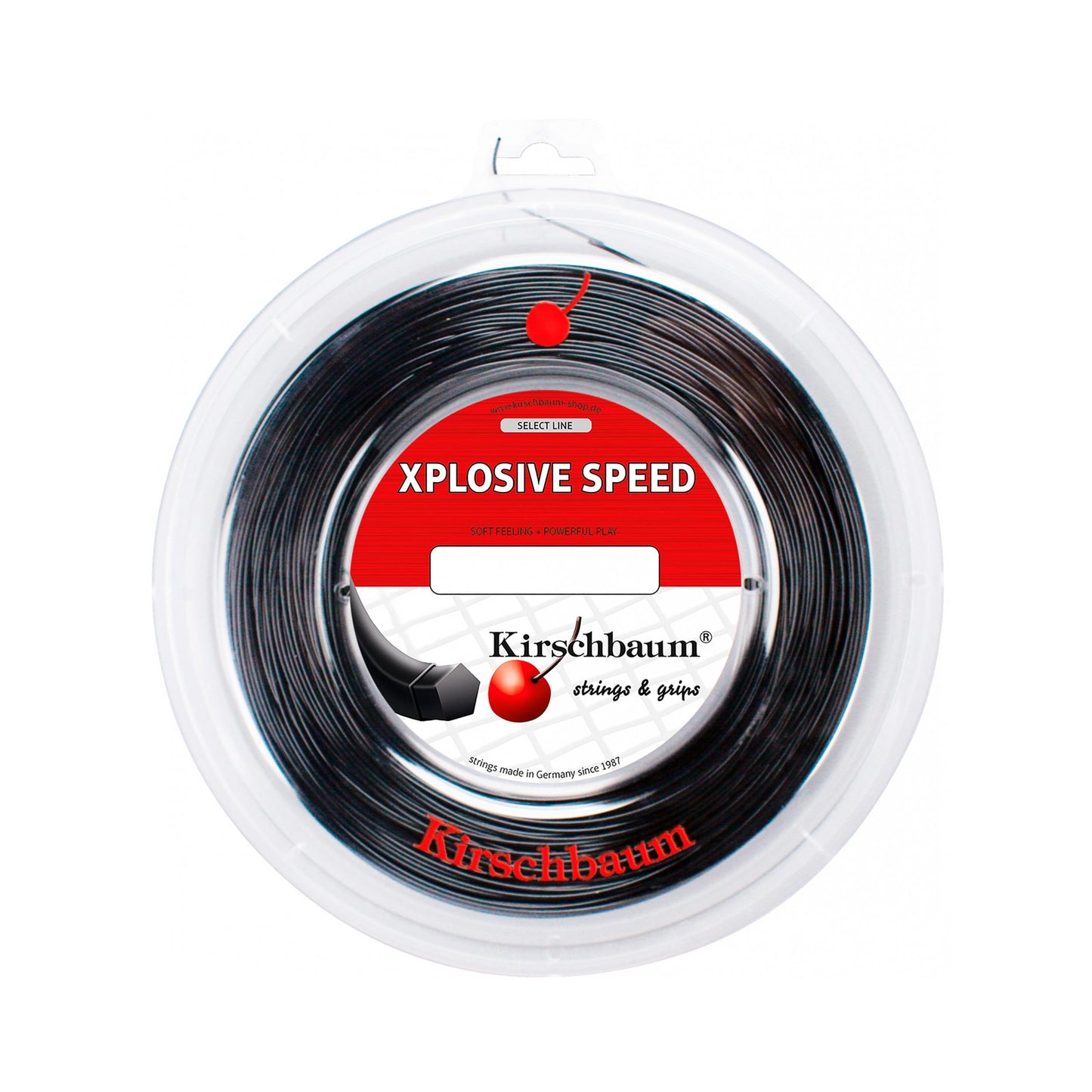 Kirschbaum Xplosive Speed Rol Snaren 200m-Zwart Kirschbaum Xplosive Speed Rol Snaren 200m-Zwart