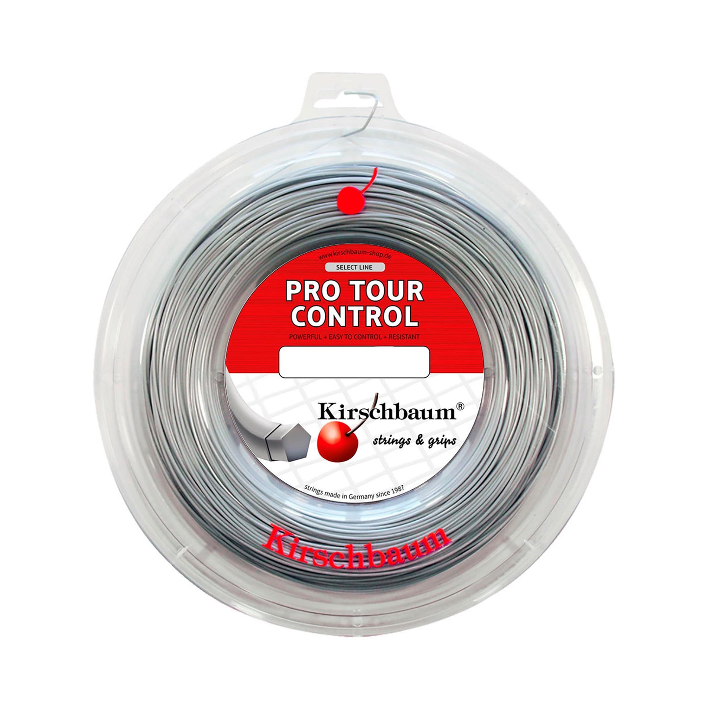 Kirschbaum Pro Tour Control Rol Snaren 200m-Zilver Kirschbaum Pro Tour Control Rol Snaren 200m-Zilver