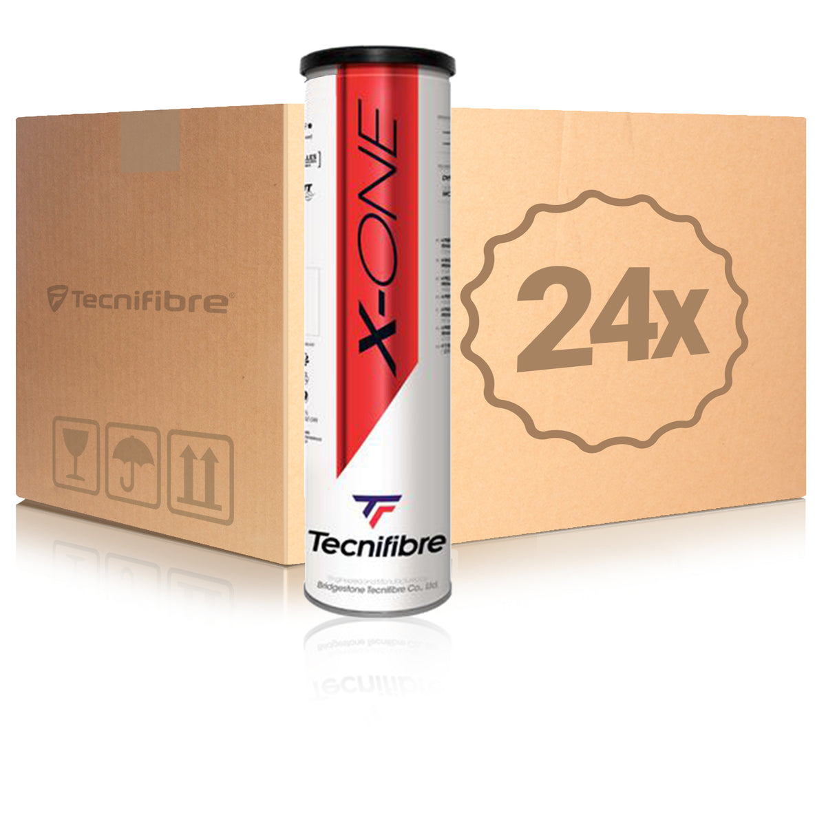 Tecnifibre 24x verpakking 4 stuks X-One Swiss Tecnifibre 24x verpakking 4 stuks X-One Swiss