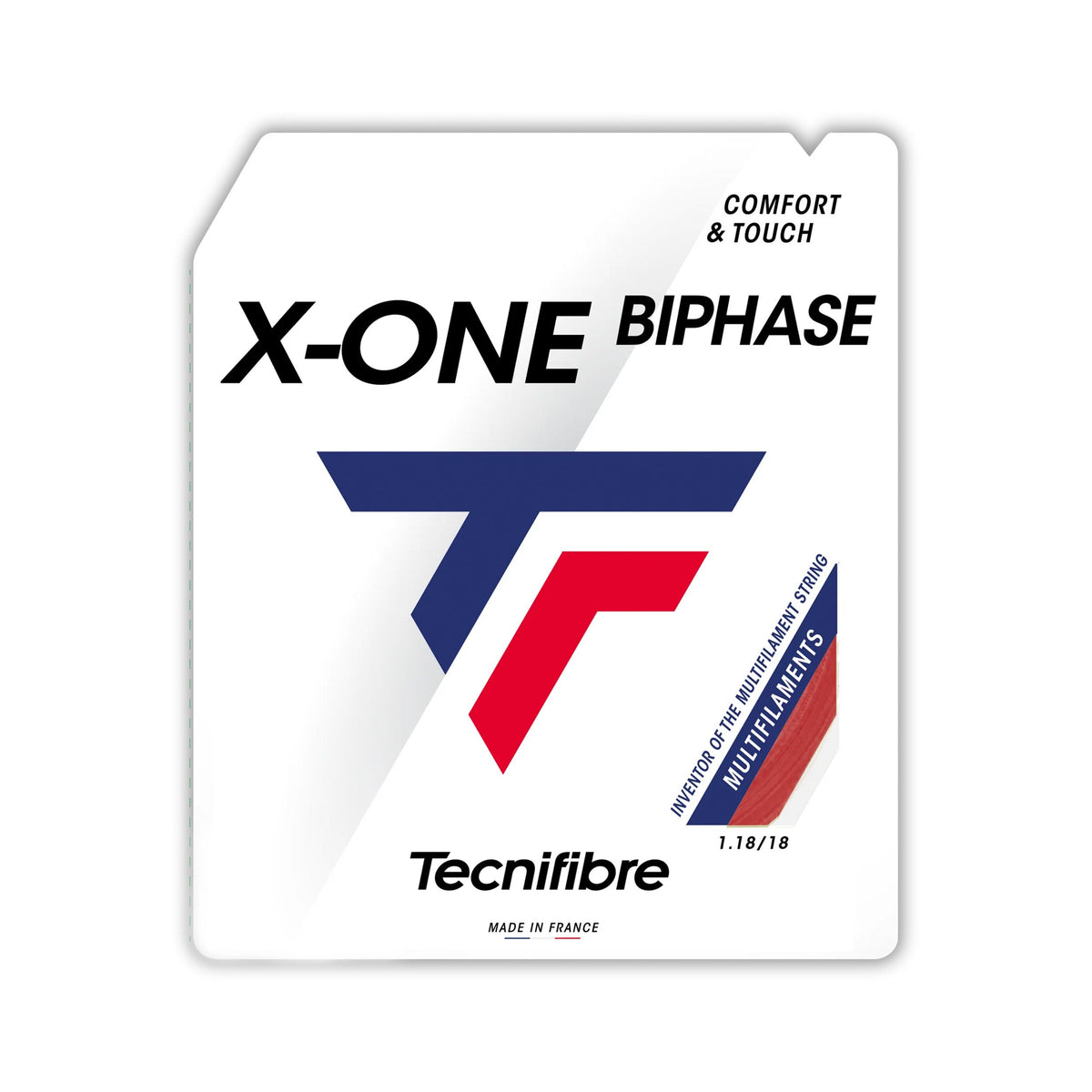 Tecnifibre X-One Biphase 12m Set Snaren-Rood Tecnifibre X-One Biphase 12m Set Snaren-Rood