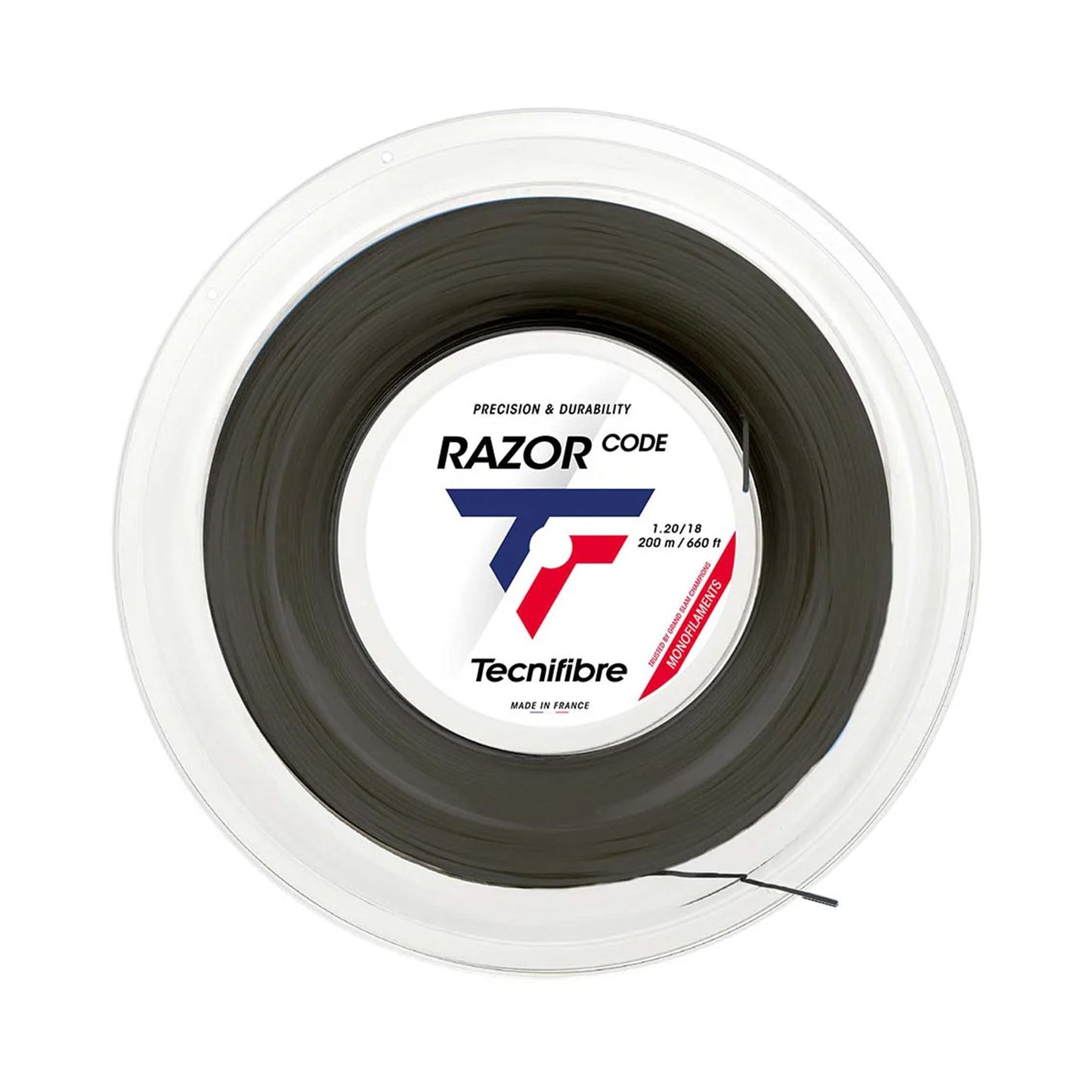 Tecnifibre Razor Code 200m Rol Snaren-Grijs Tecnifibre Razor Code 200m Rol Snaren-Grijs