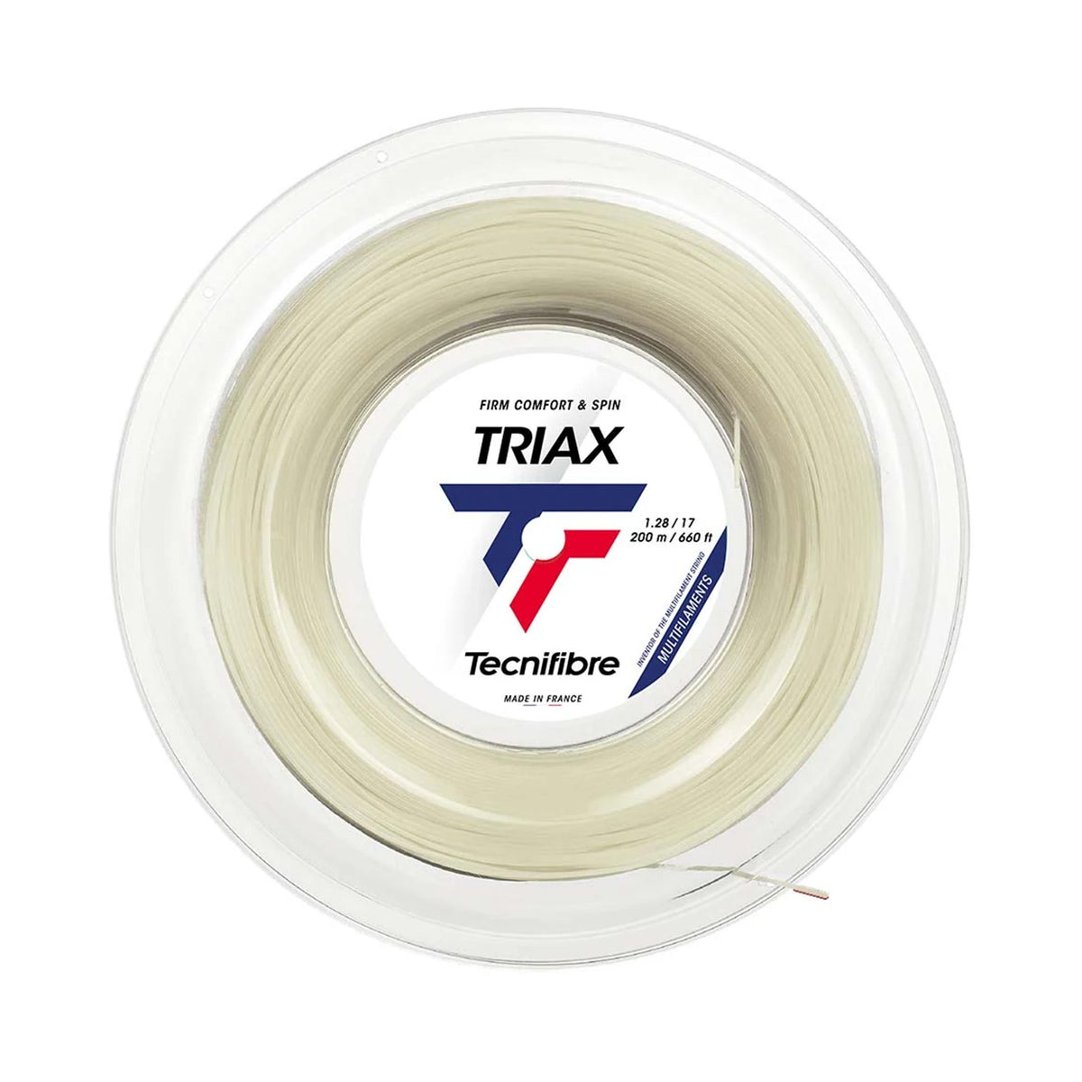 Tecnifibre Triax Rol Snaren 200m-Natuurlijke Kleuren Tecnifibre Triax Rol Snaren 200m-Natuurlijke Kleuren
