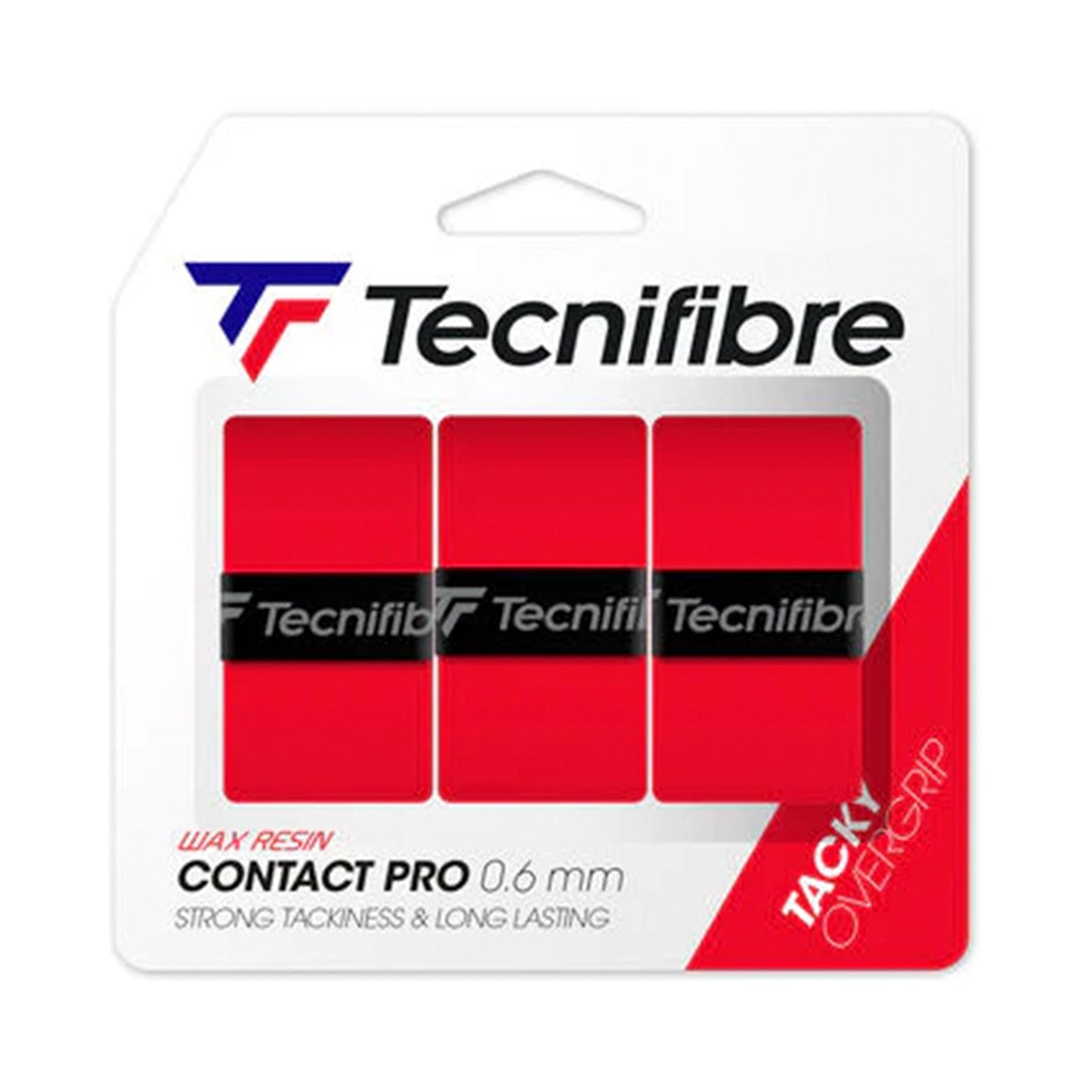 Tecnifibre Contact Pro 3er Verpakking 3 Stuks-Rood Tecnifibre Contact Pro 3er Verpakking 3 Stuks-Rood