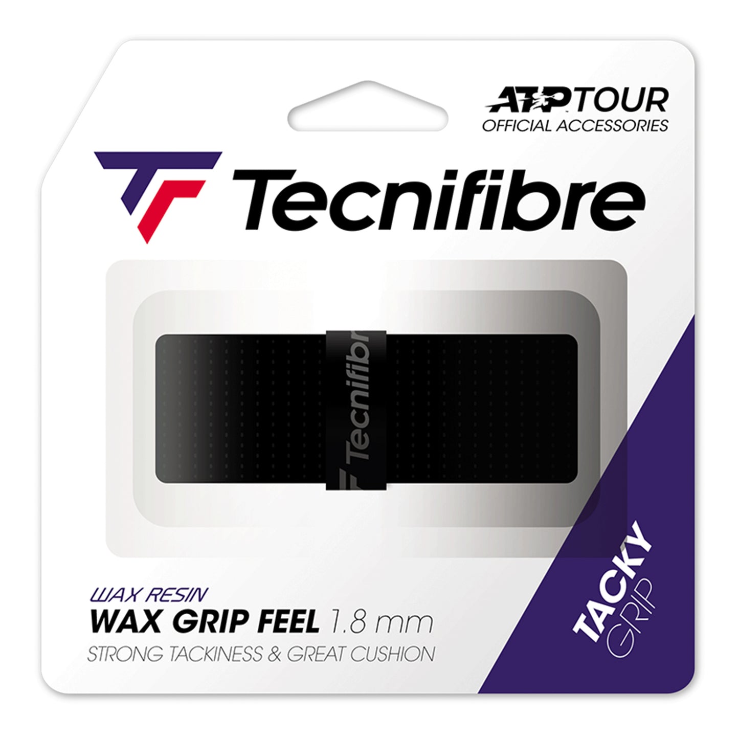 Tecnifibre Wax Feel Grip Verpakking 1 stuk-zwart Tecnifibre Wax Feel Grip Verpakking 1 stuk-zwart