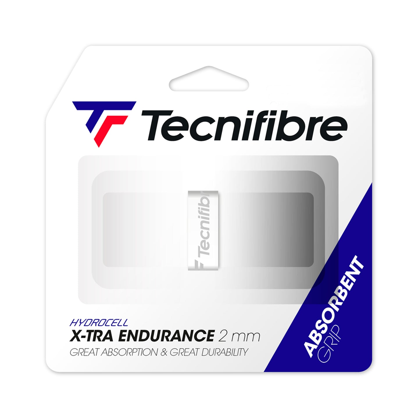 Tecnifibre X-TRA Endurance Verpakking 1 Stuk-Wit Tecnifibre X-TRA Endurance Verpakking 1 Stuk-Wit