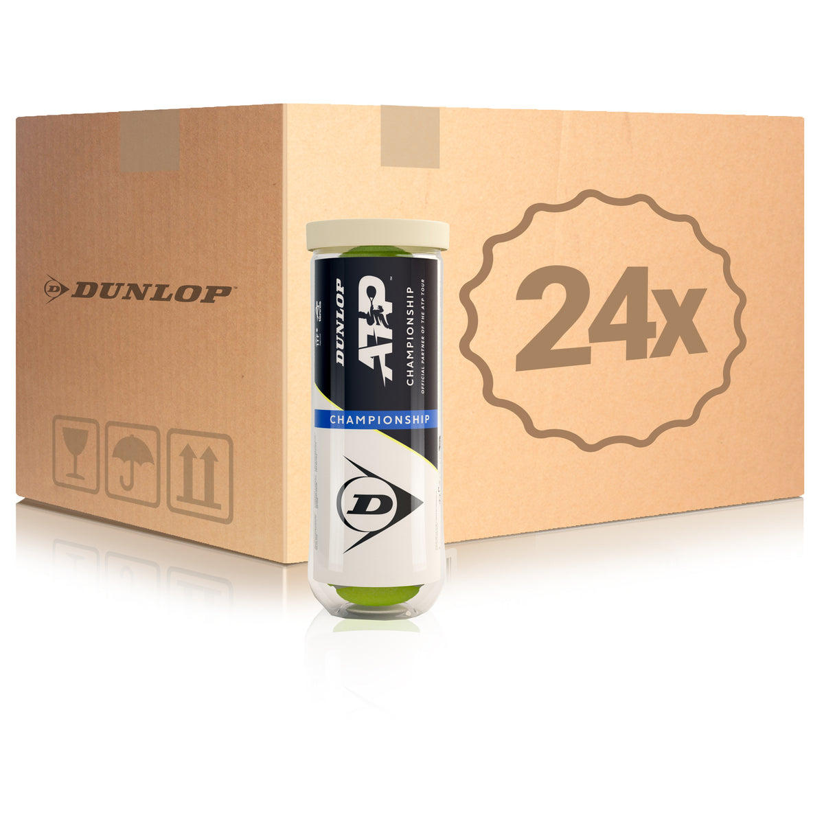 Dunlop 24x verpakking 3 stuks ATP Championship Dunlop 24x verpakking 3 stuks ATP Championship