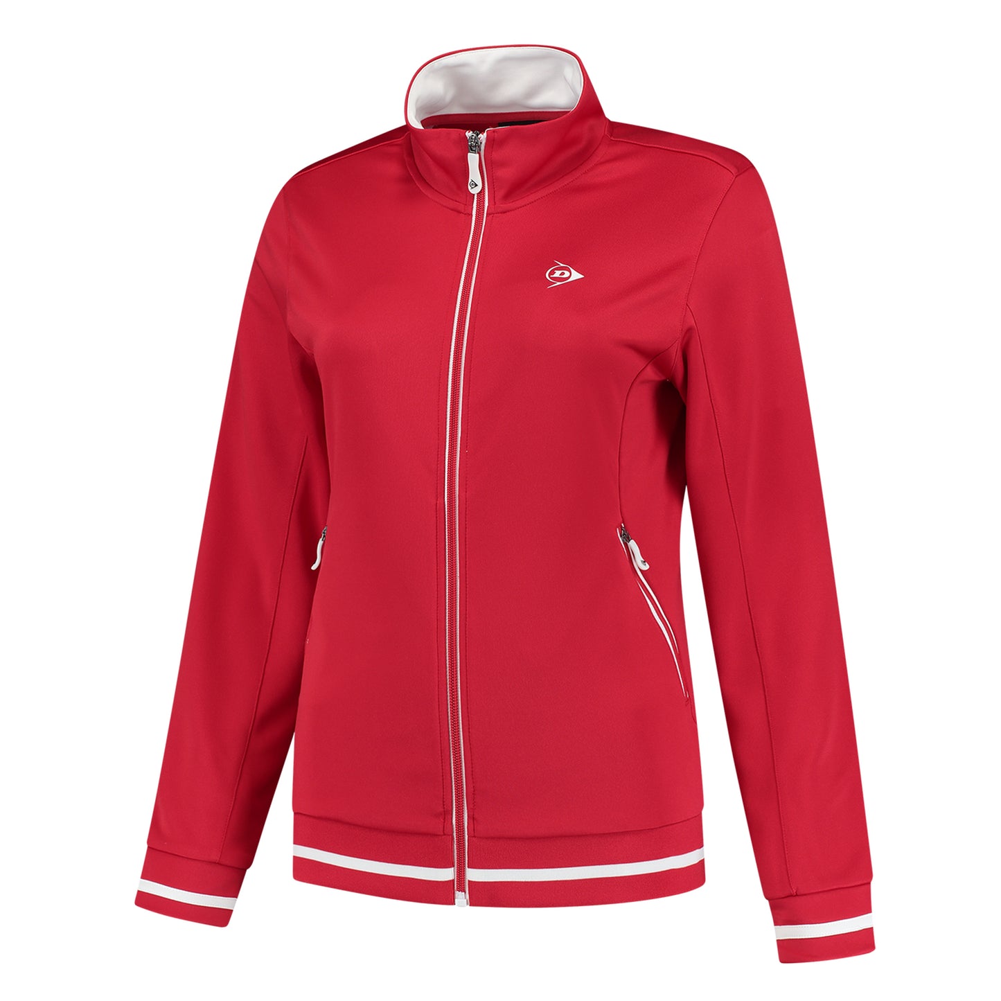 Dunlop Knitted Trainingsjack Dames-Rood Dunlop Knitted Trainingsjack Dames-Rood