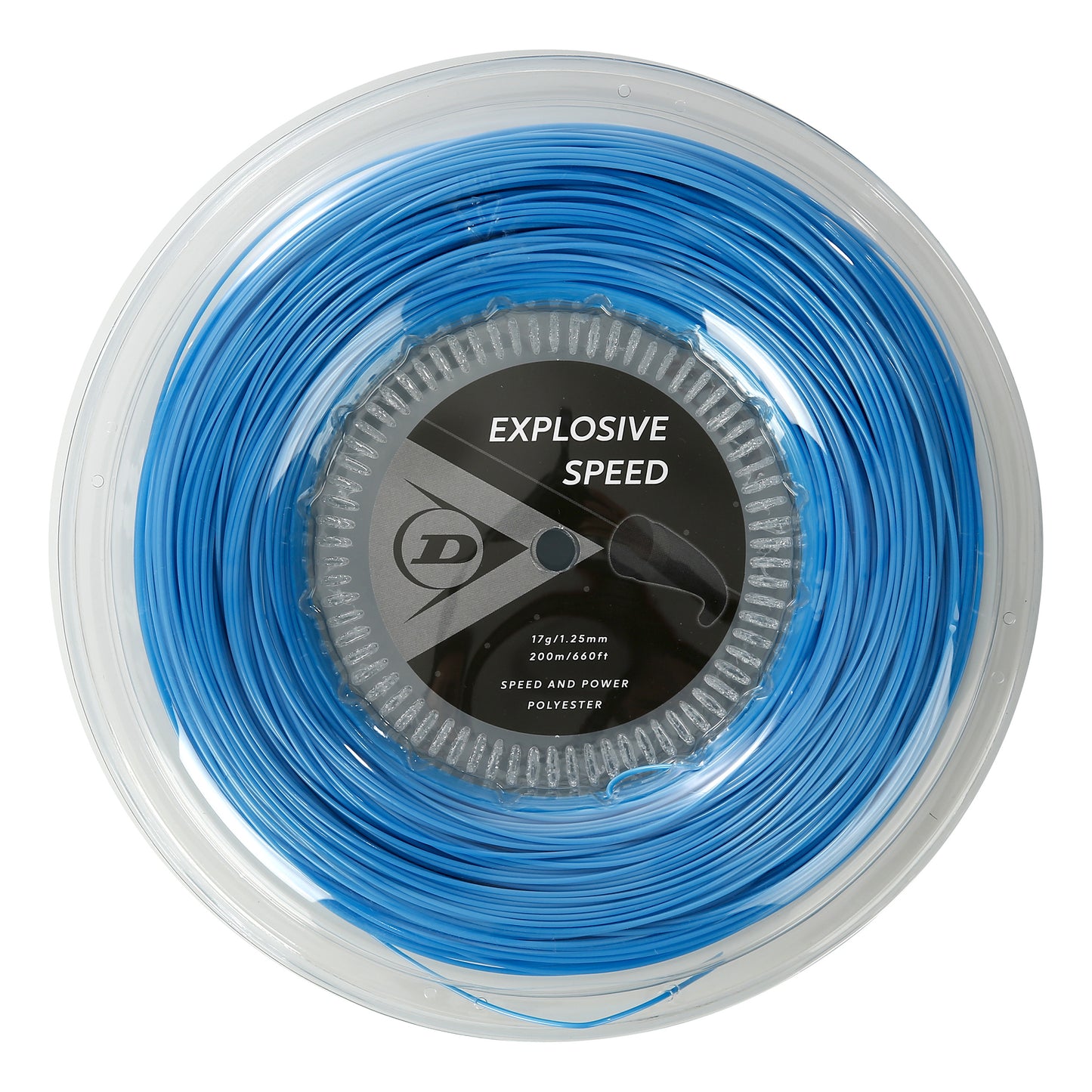 Dunlop Explosive Speed Rol Snaren 200m-Blauw Dunlop Explosive Speed Rol Snaren 200m-Blauw