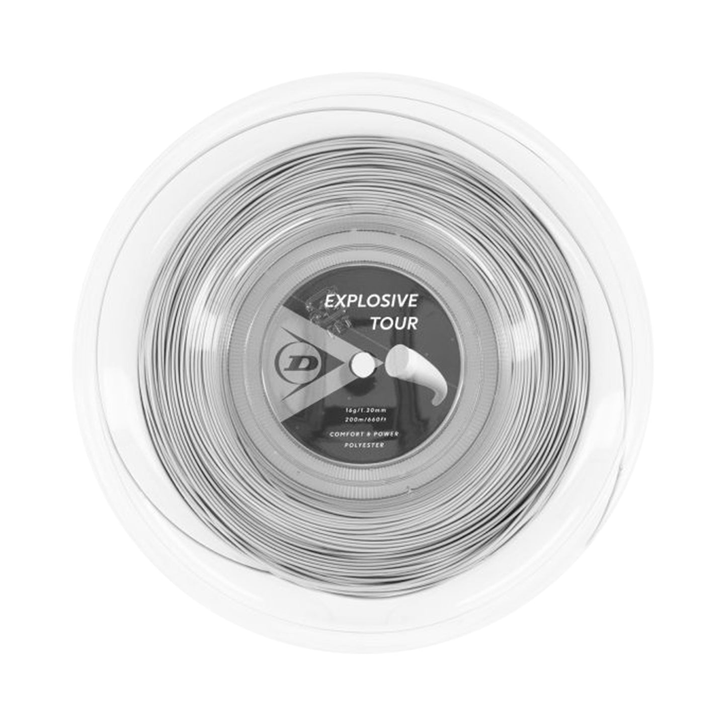 Dunlop Explosive Tour Rol Snaren 200m-Zilver Dunlop Explosive Tour Rol Snaren 200m-Zilver