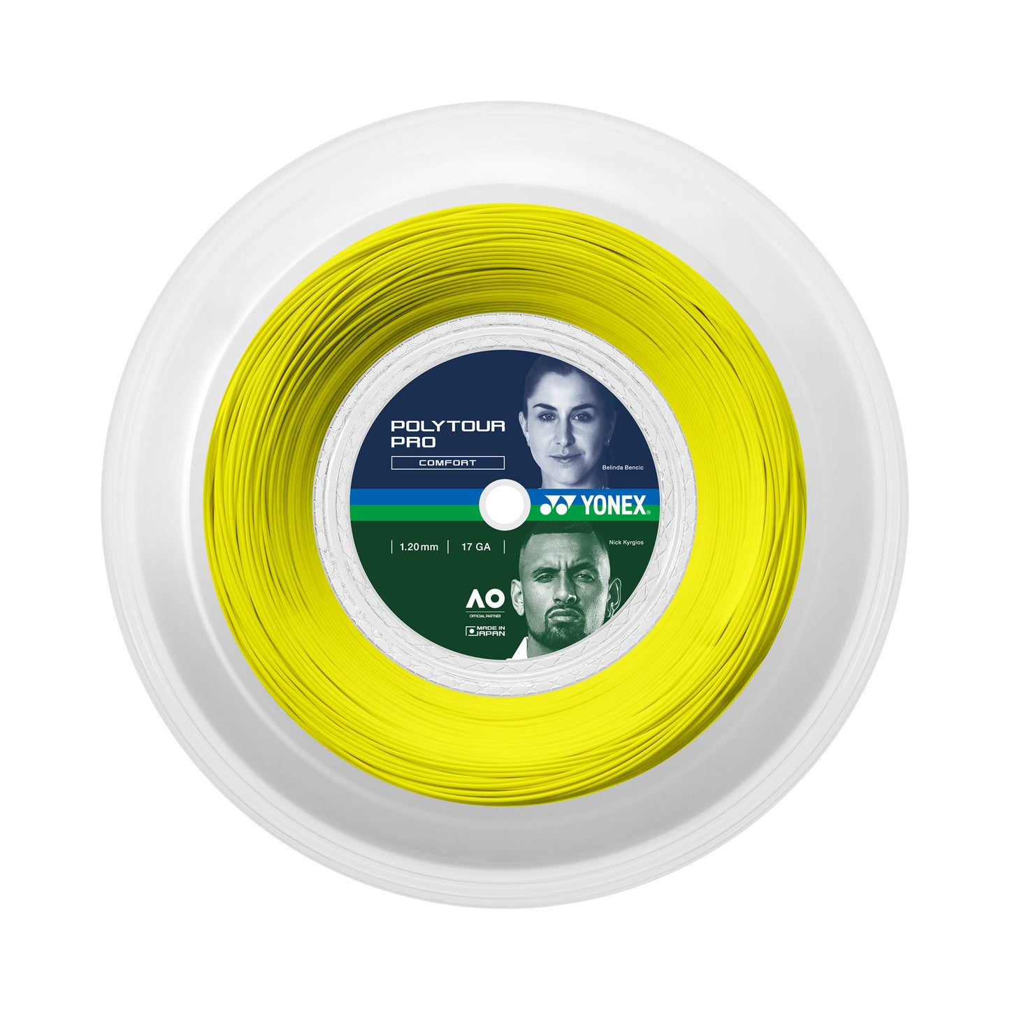 Yonex Poly Tour Pro Rol snaren 200m-geel Yonex Poly Tour Pro Rol snaren 200m-geel