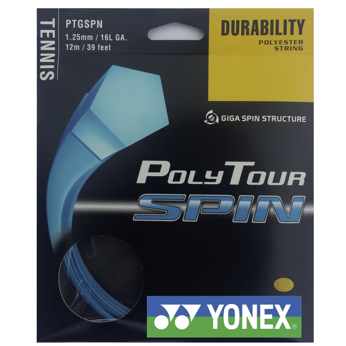 Yonex Poly Tour Spin Set snaren 12m - blauw Yonex Poly Tour Spin Set snaren 12m - blauw