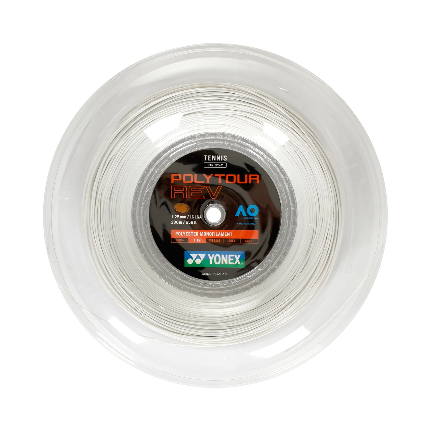 Yonex Poly Tour Rev Rol Snaren 200m-Wit Yonex Poly Tour Rev Rol Snaren 200m-Wit