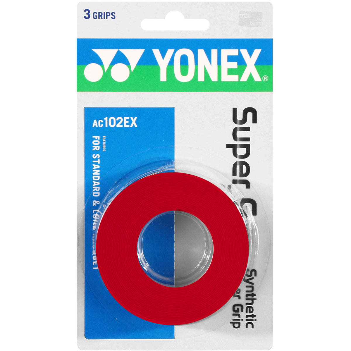 Yonex Super Grap Verpakking 3 stuks - rood Yonex Super Grap Verpakking 3 stuks - rood