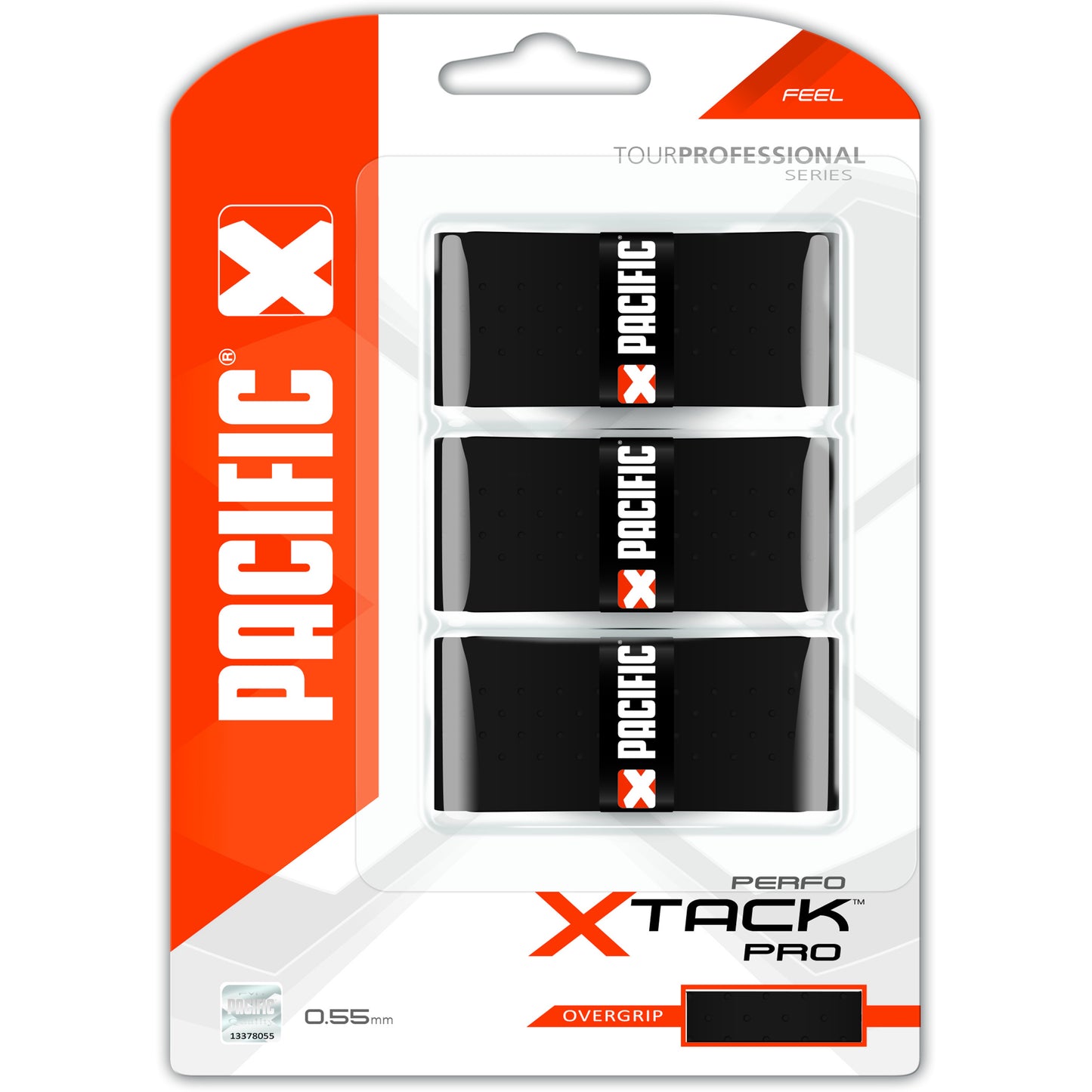 Pacific X Tack Pro Perfo Verpakking 3 Stuks-Zwart Pacific X Tack Pro Perfo Verpakking 3 Stuks-Zwart