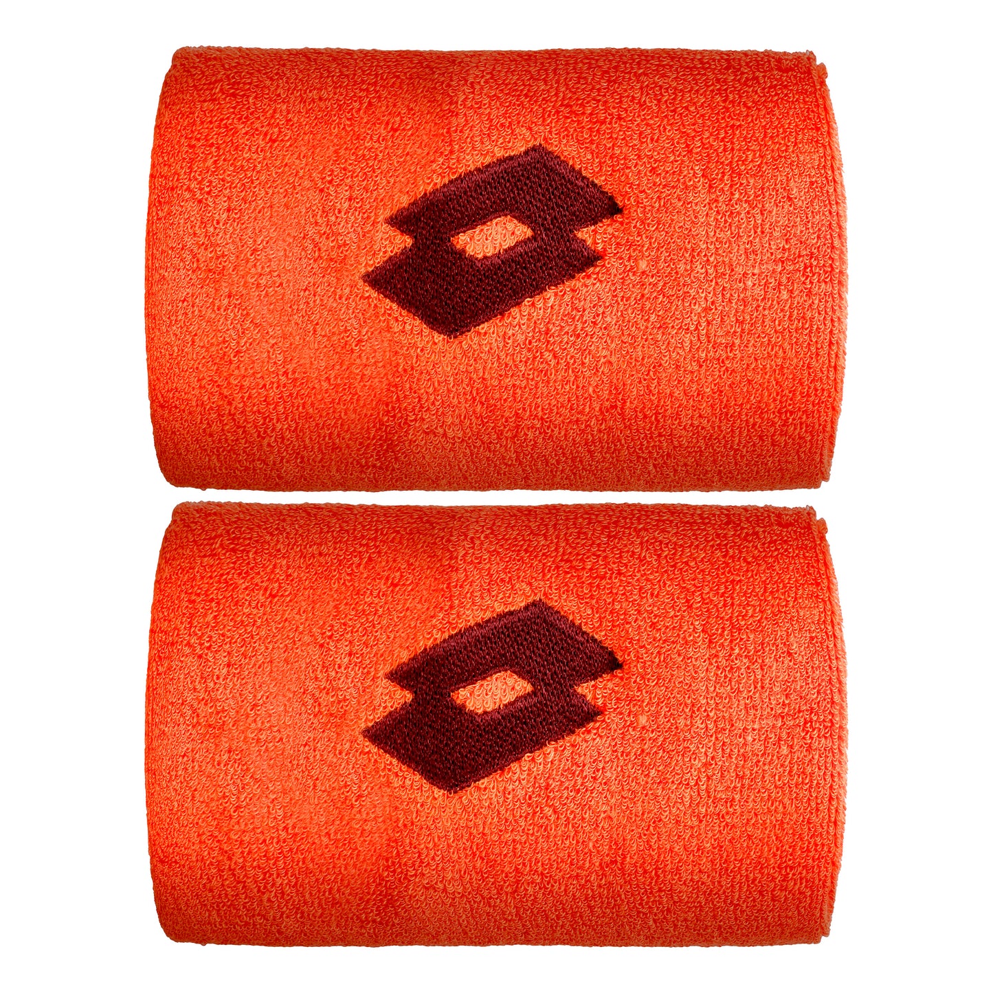 Lotto Zweetband Verpakking 2 stuks kort - oranje, donkerrood Lotto Zweetband Verpakking 2 stuks kort - oranje, donkerrood
