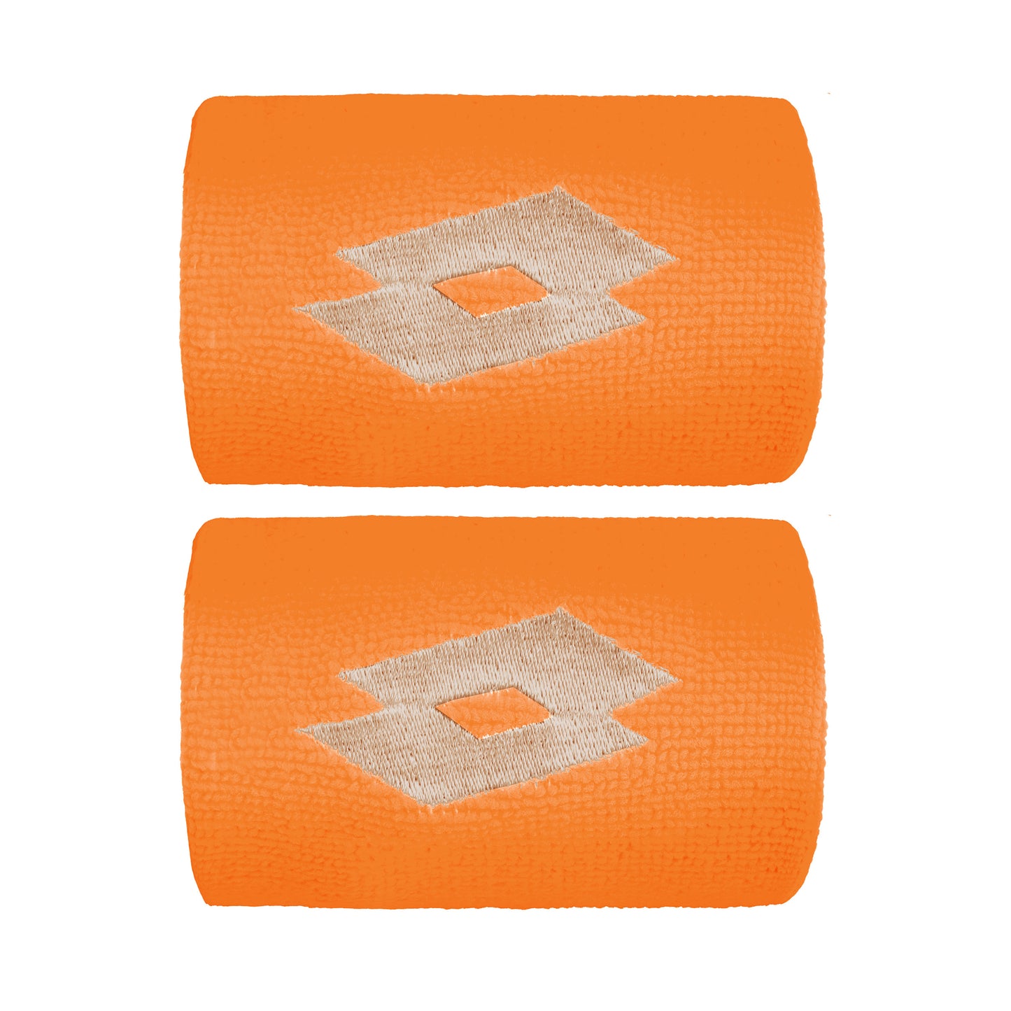 Lotto Zweetband Verpakking 2 stuks kort - oranje, crème Lotto Zweetband Verpakking 2 stuks kort - oranje, crème