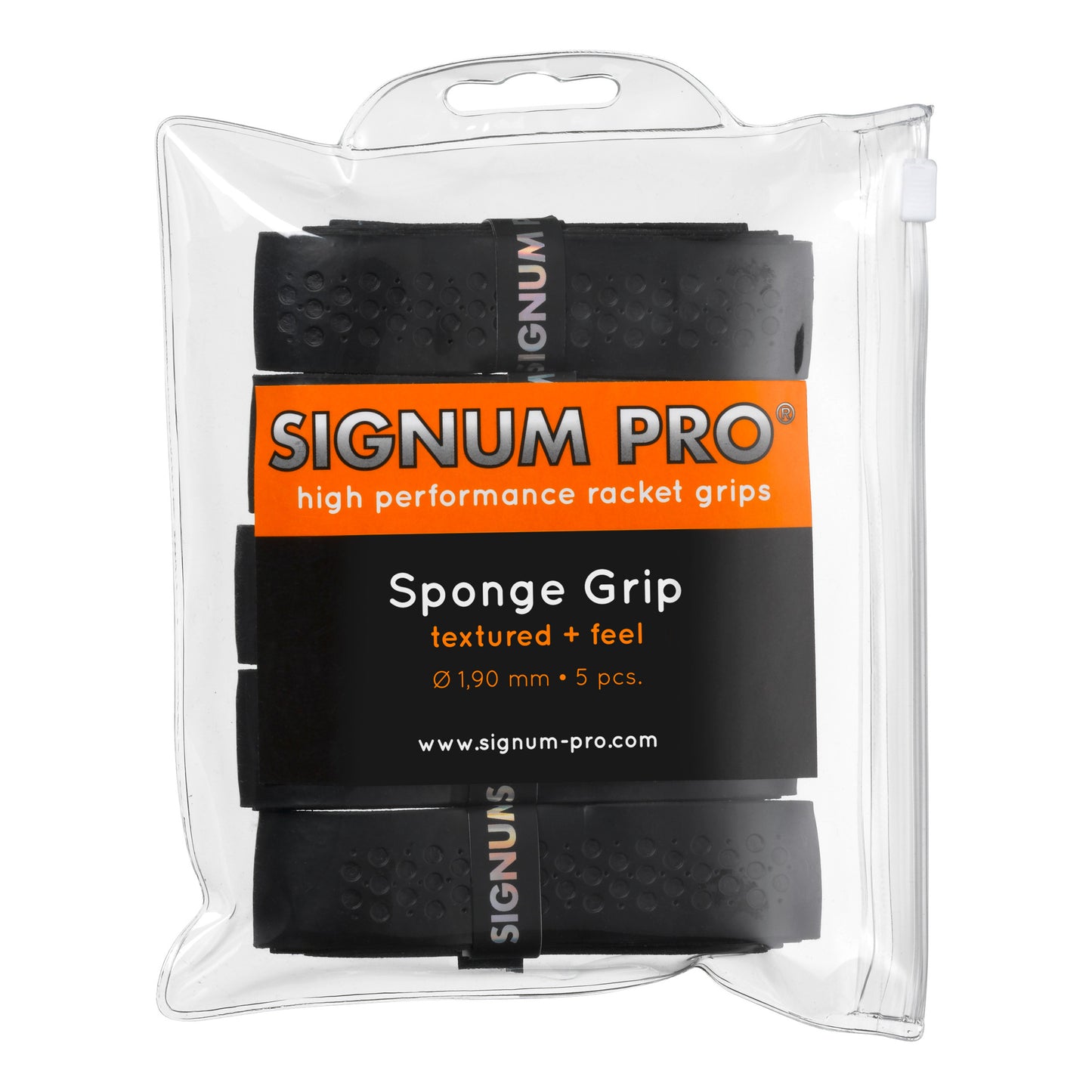 Signum Pro Sponge Grip Verpakking 5 Stuks-Zwart Signum Pro Sponge Grip Verpakking 5 Stuks-Zwart