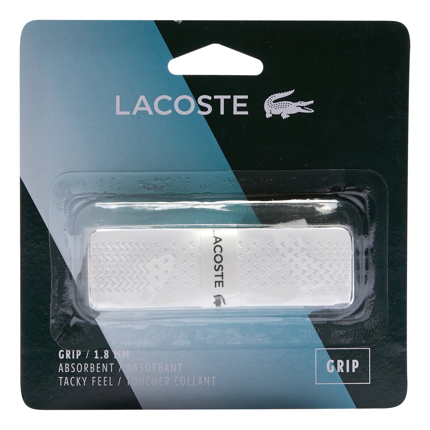 Lacoste Grip Verpakking 1 stuk - wit Lacoste Grip Verpakking 1 stuk - wit