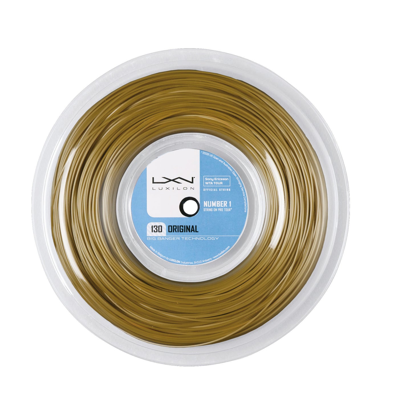 Luxilon Original amber Rol snaren 200m - geel Luxilon Original amber Rol snaren 200m - geel