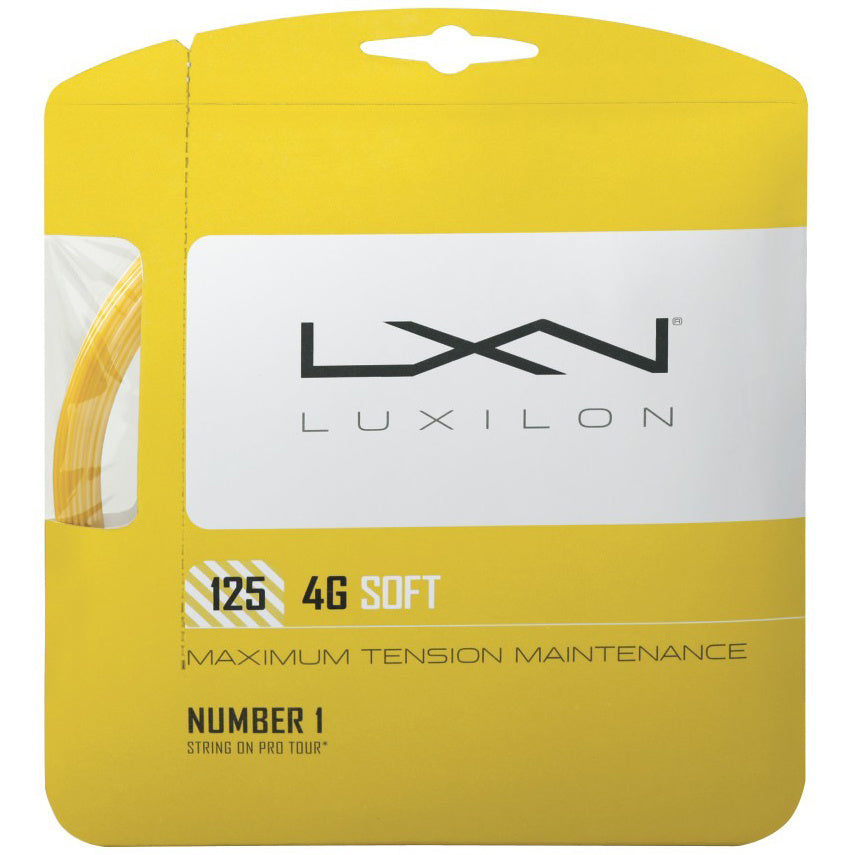 Luxilon 4G Soft Set snaren 12,2m - goud Luxilon 4G Soft Set snaren 12,2m - goud