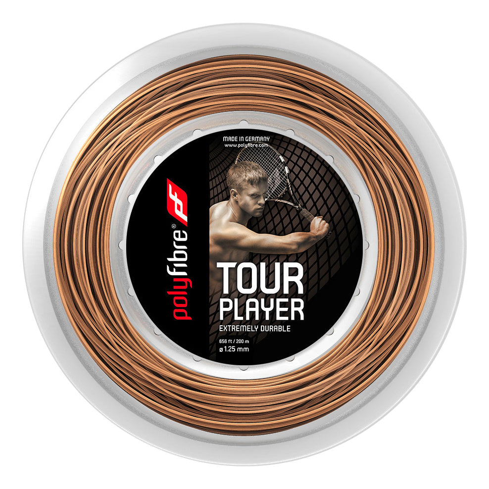 Polyfibre Tour Player Rol Snaren 200m-Natuurlijke Kleuren Polyfibre Tour Player Rol Snaren 200m-Natuurlijke Kleuren