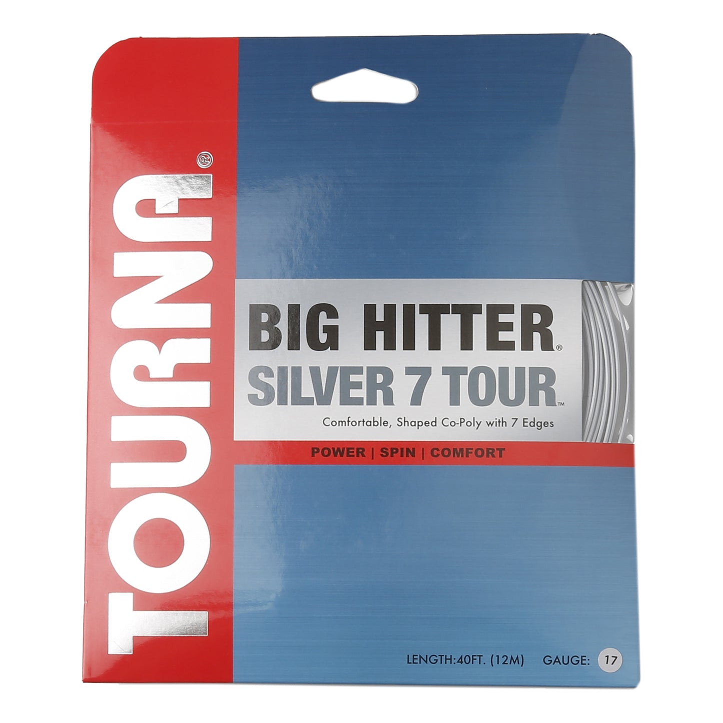 Tourna Silver7 Tour Set Snaren 12m-Zilver Tourna Silver7 Tour Set Snaren 12m-Zilver