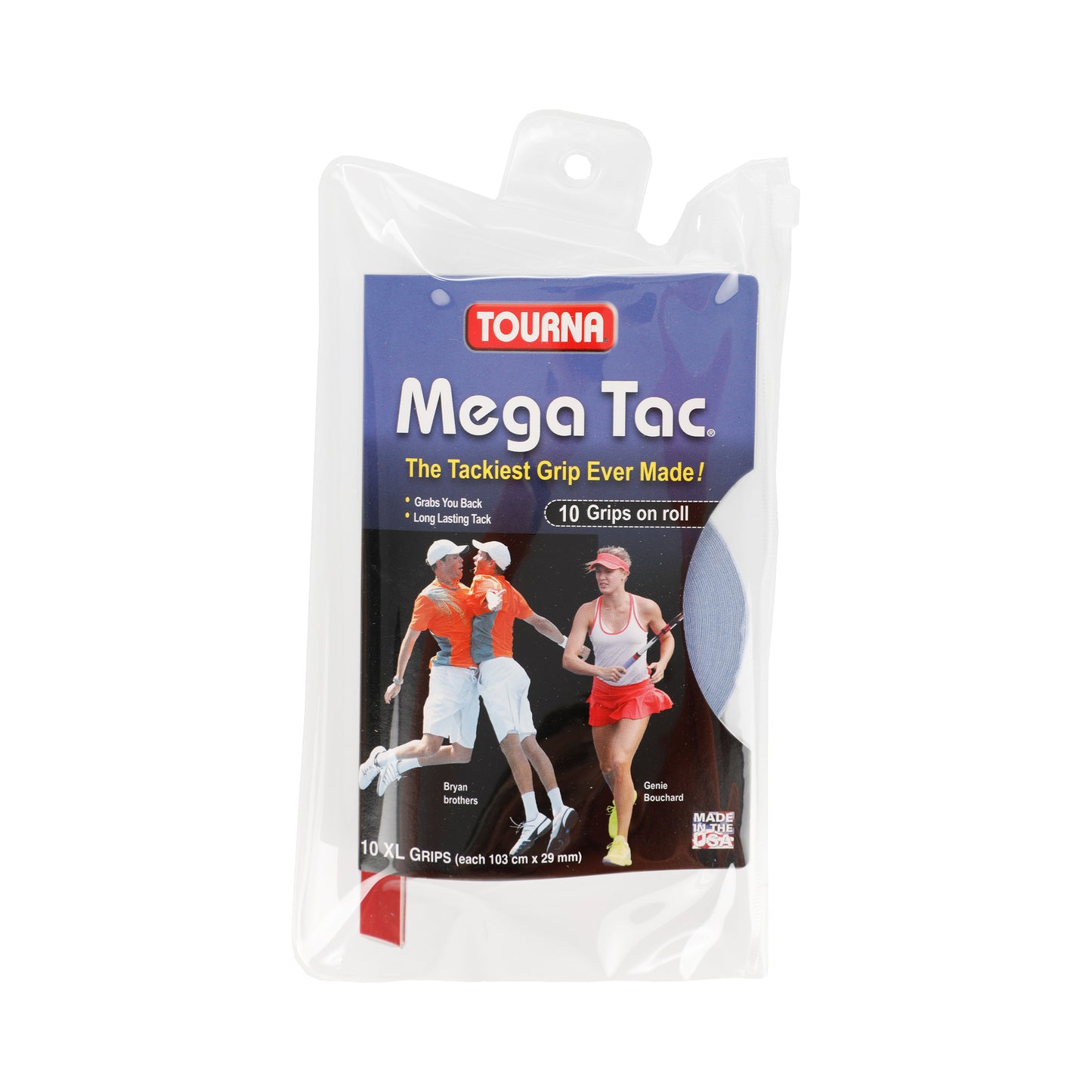Tourna Mega Tac Verpakking 10 Stuks-Blauw Tourna Mega Tac Verpakking 10 Stuks-Blauw