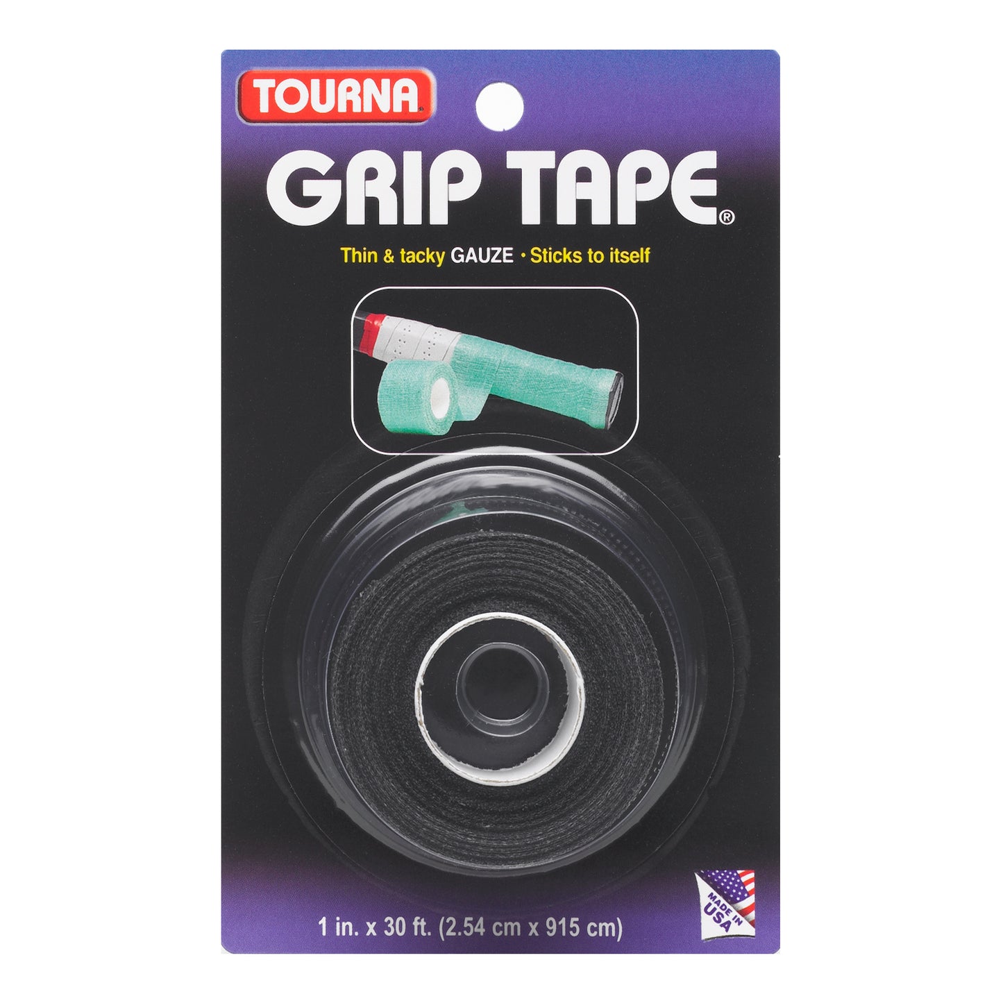 Tourna Grip Tape Verpakking 1 stuk - zwart Tourna Grip Tape Verpakking 1 stuk - zwart