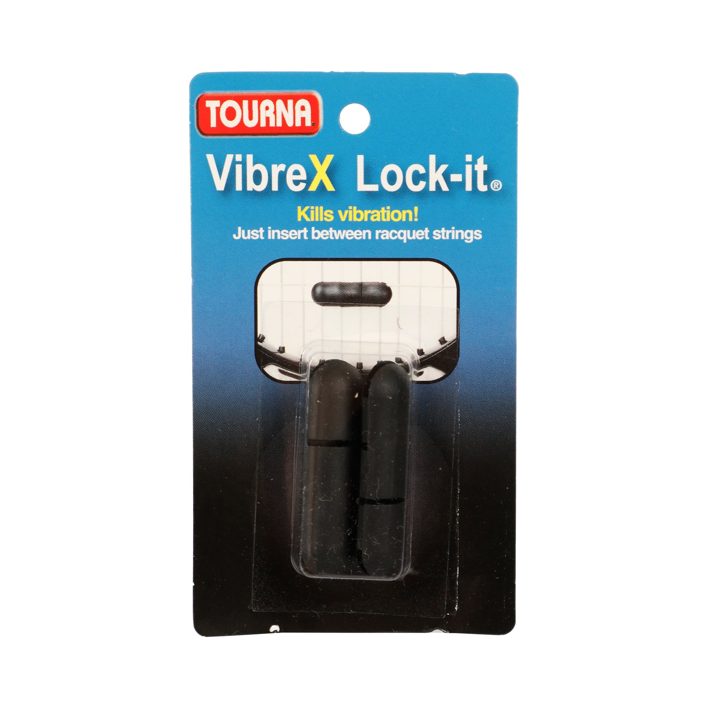 Tourna Vibrex Lock Demper Verpakking 2 Stuks-Zwart Tourna Vibrex Lock Demper Verpakking 2 Stuks-Zwart