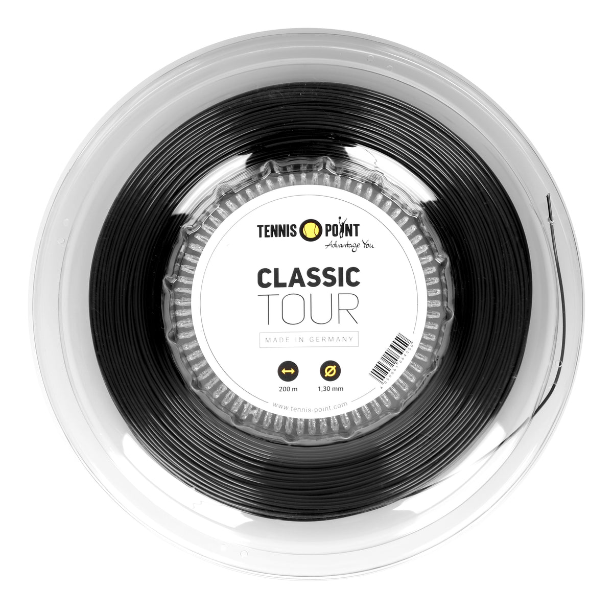 Tennis-Point Classic Tour Rol snaren 200m - zwart Tennis-Point Classic Tour Rol snaren 200m - zwart