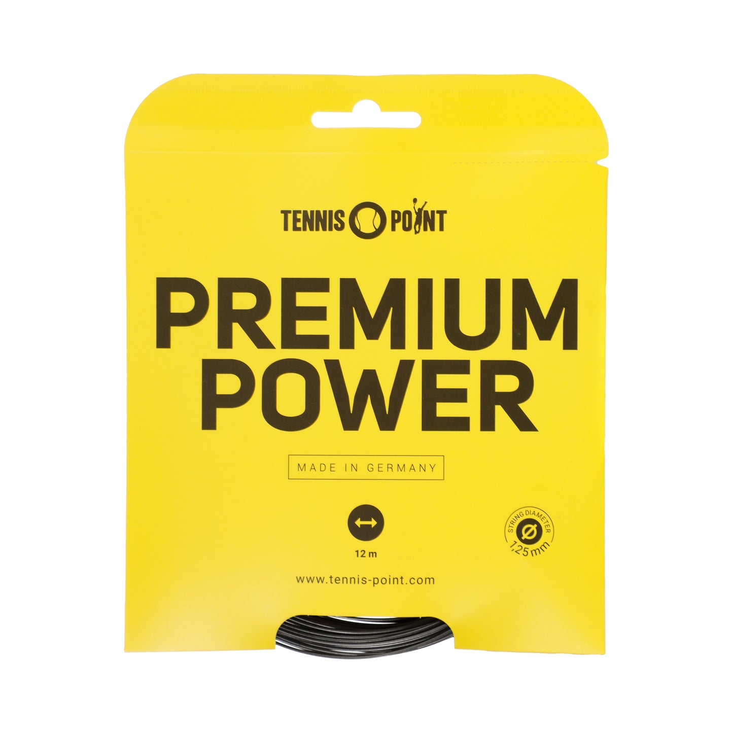 Tennis-Point Premium Power Set Snaren 12m-Zwart Tennis-Point Premium Power Set Snaren 12m-Zwart