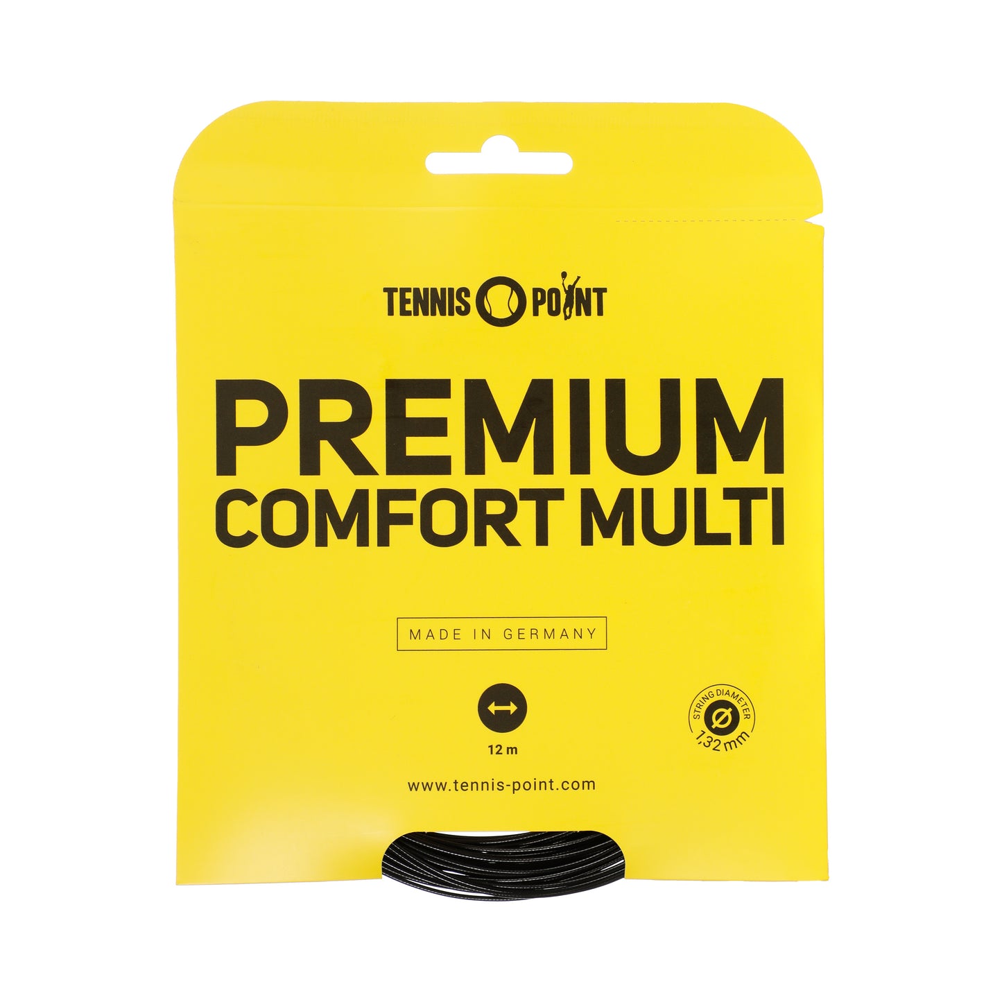 Tennis-Point Premium Comfort Multi Set Snaren 12m-Zwart Tennis-Point Premium Comfort Multi Set Snaren 12m-Zwart