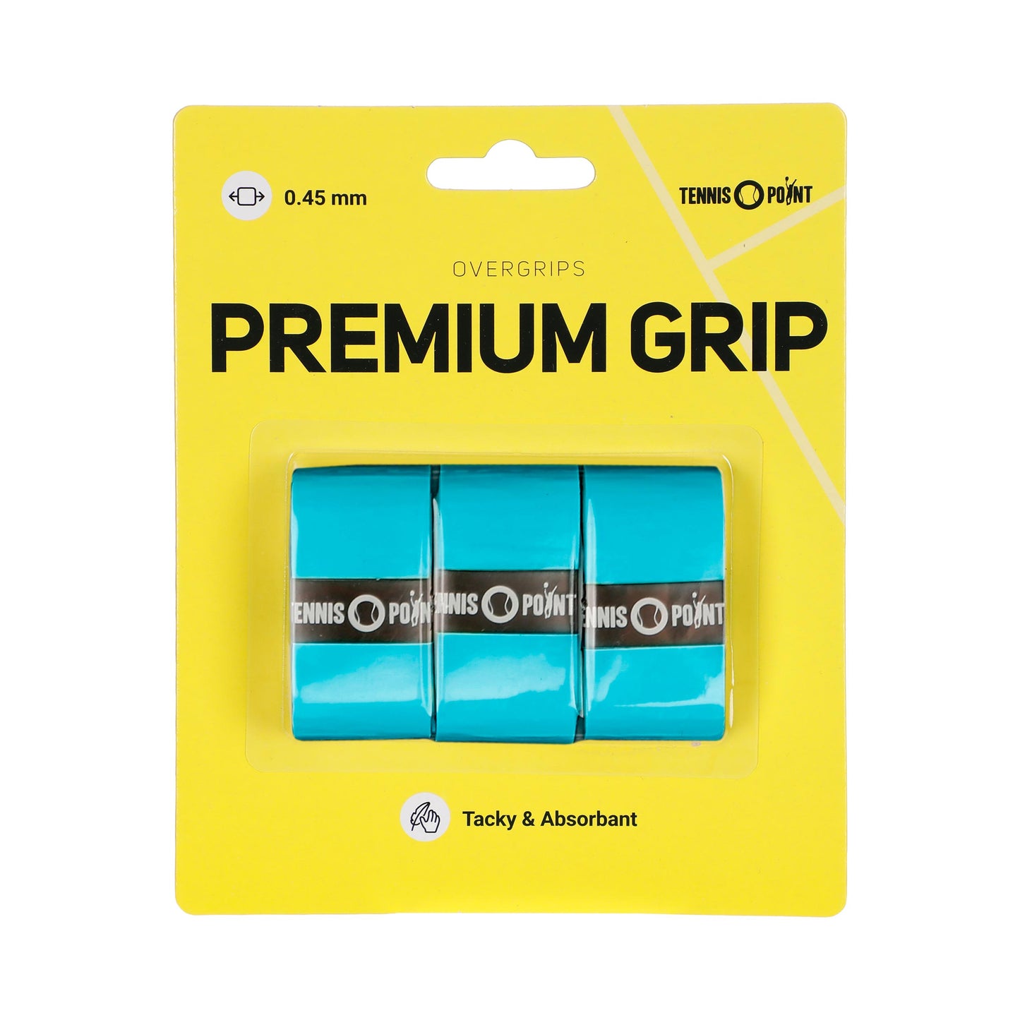 Tennis-Point Premium Grip Verpakking 3 Stuks-Blauw Tennis-Point Premium Grip Verpakking 3 Stuks-Blauw