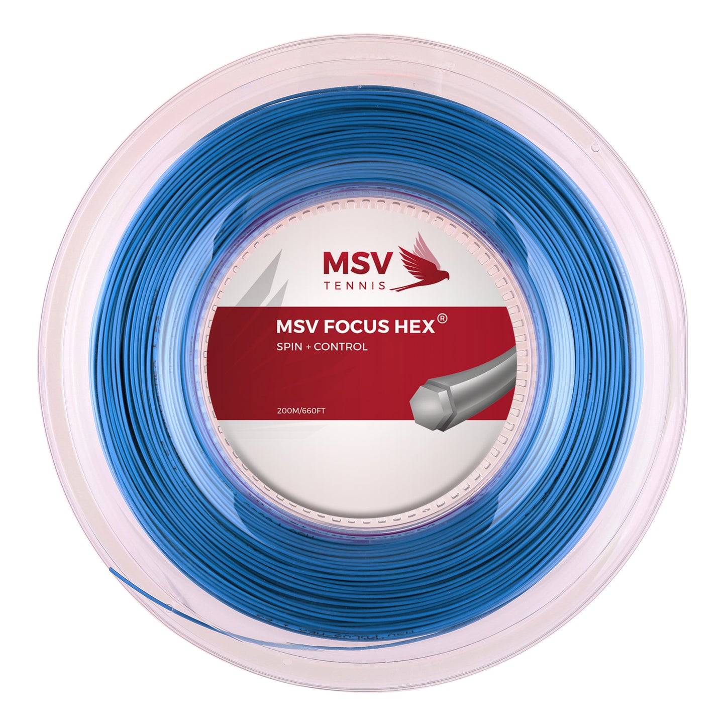 MSV Focus-HEX Rol Snaren 200m-Blauw MSV Focus-HEX Rol Snaren 200m-Blauw