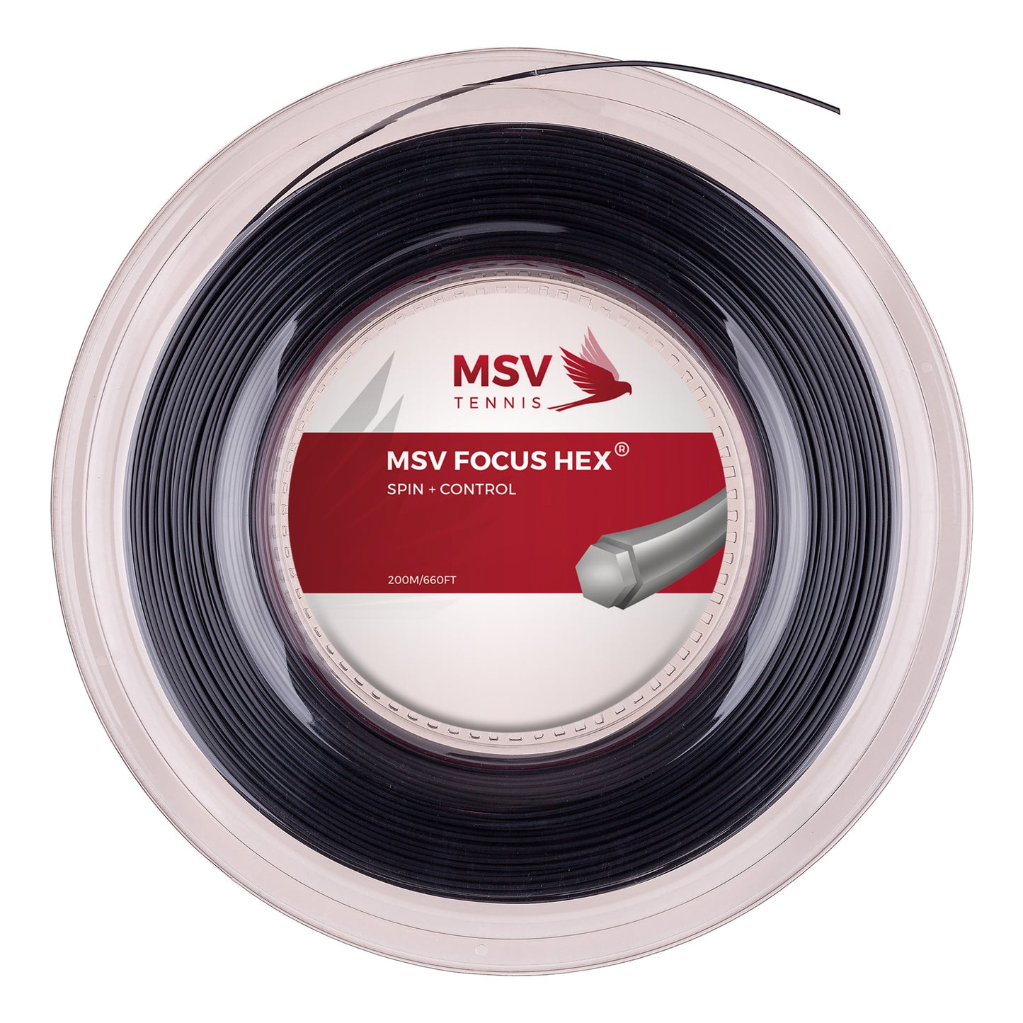 MSV Focus-HEX Rol Snaren 200m-Zwart MSV Focus-HEX Rol Snaren 200m-Zwart