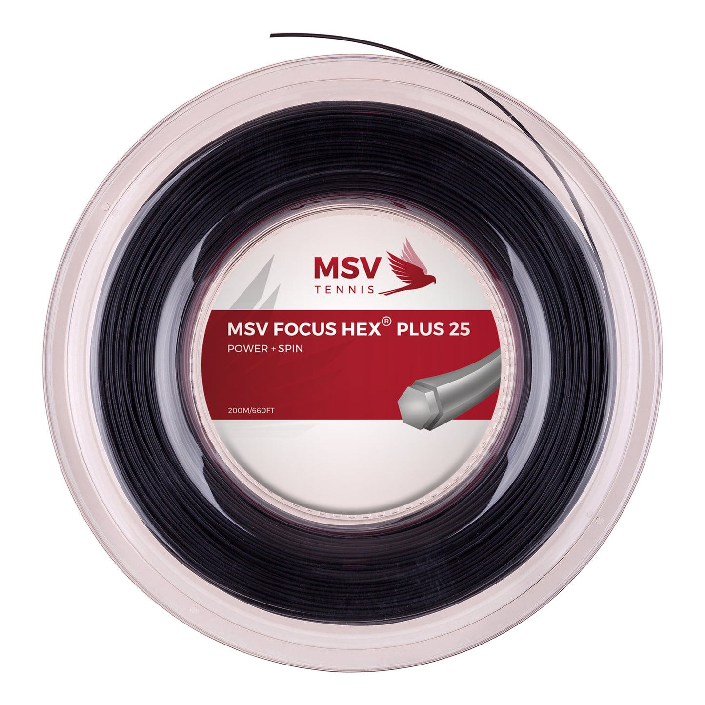 MSV Focus-HEX Plus 25 Rol Snaren 200m-Zwart MSV Focus-HEX Plus 25 Rol Snaren 200m-Zwart