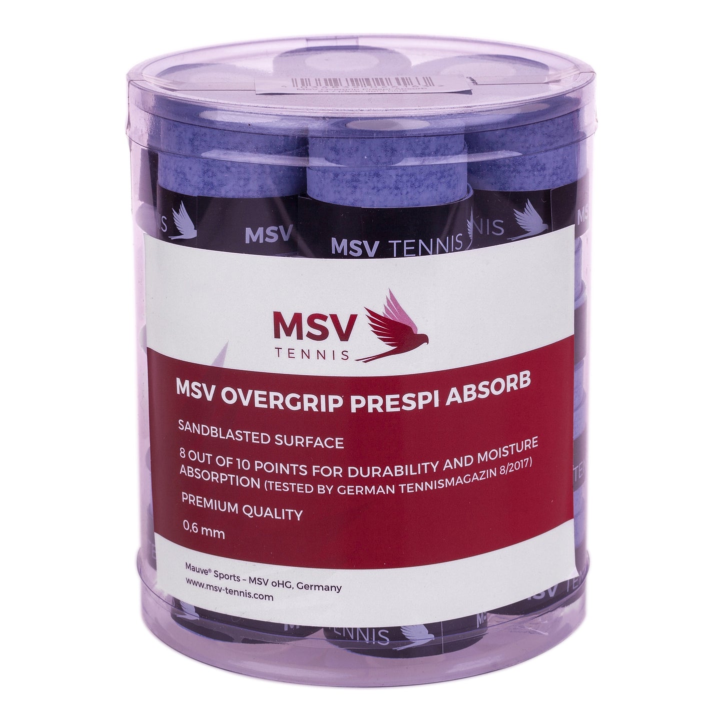 MSV Overgrip Prespi Verpakking 24 Stuks-Lichtblauw MSV Overgrip Prespi Verpakking 24 Stuks-Lichtblauw