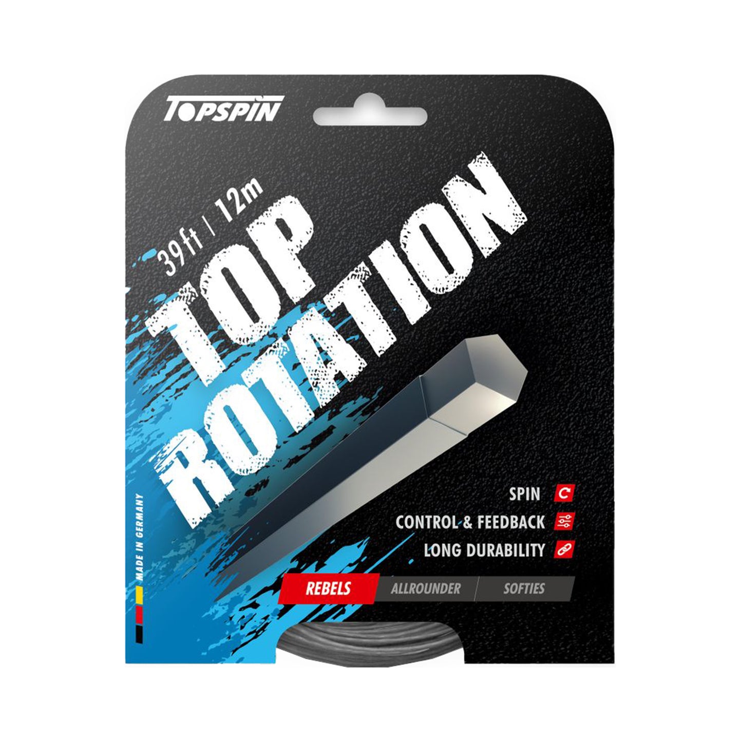 Topspin Top Rotation 12m Set Snaren-Grijs Topspin Top Rotation 12m Set Snaren-Grijs
