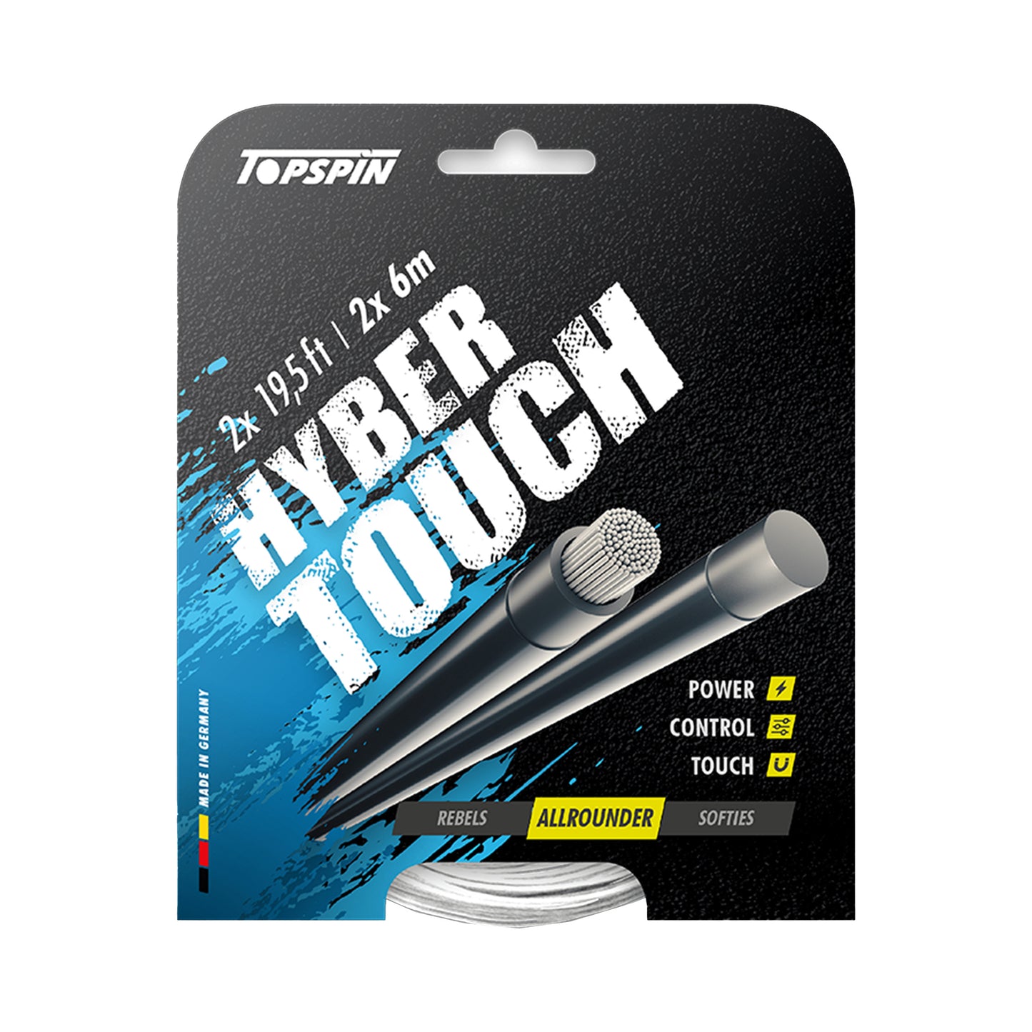 Topspin Hyber Touch 2 X 6m Set Snaren-Wit Topspin Hyber Touch 2 X 6m Set Snaren-Wit