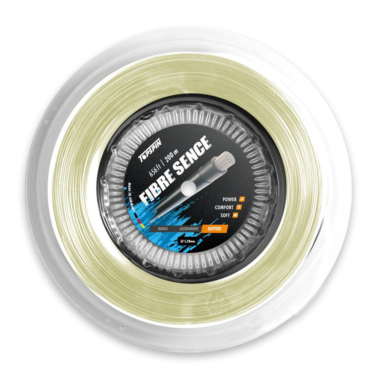 Topspin Fibre Sence 200m Rol Snaren-Natuurlijke Kleuren Topspin Fibre Sence 200m Rol Snaren-Natuurlijke Kleuren