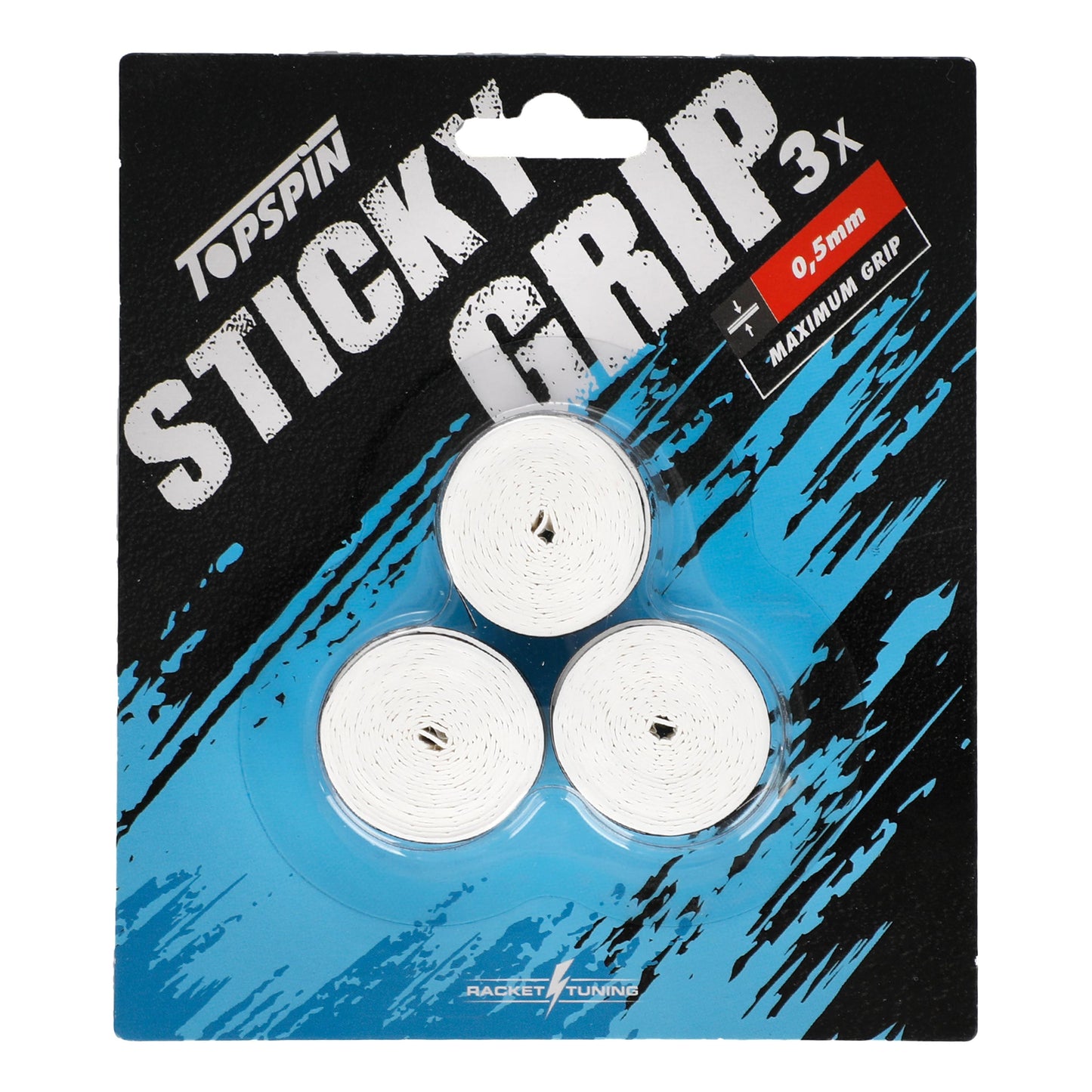 Topspin Sticky Grip Verpakking 3 Stuks-Wit Topspin Sticky Grip Verpakking 3 Stuks-Wit