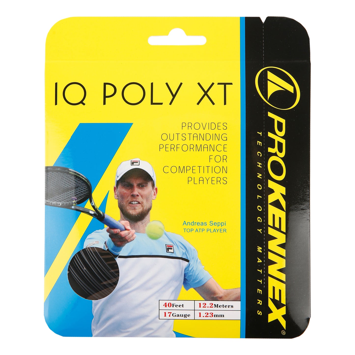 PROKENNEX IQ Poly XT Set snaren 12,2m - zwart PROKENNEX IQ Poly XT Set snaren 12,2m - zwart
