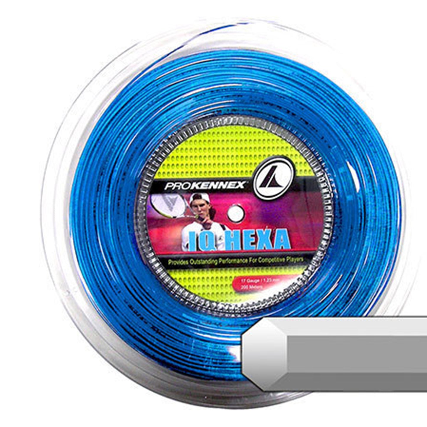 PROKENNEX Iq Hexa Rol Snaren-Blauw PROKENNEX Iq Hexa Rol Snaren-Blauw