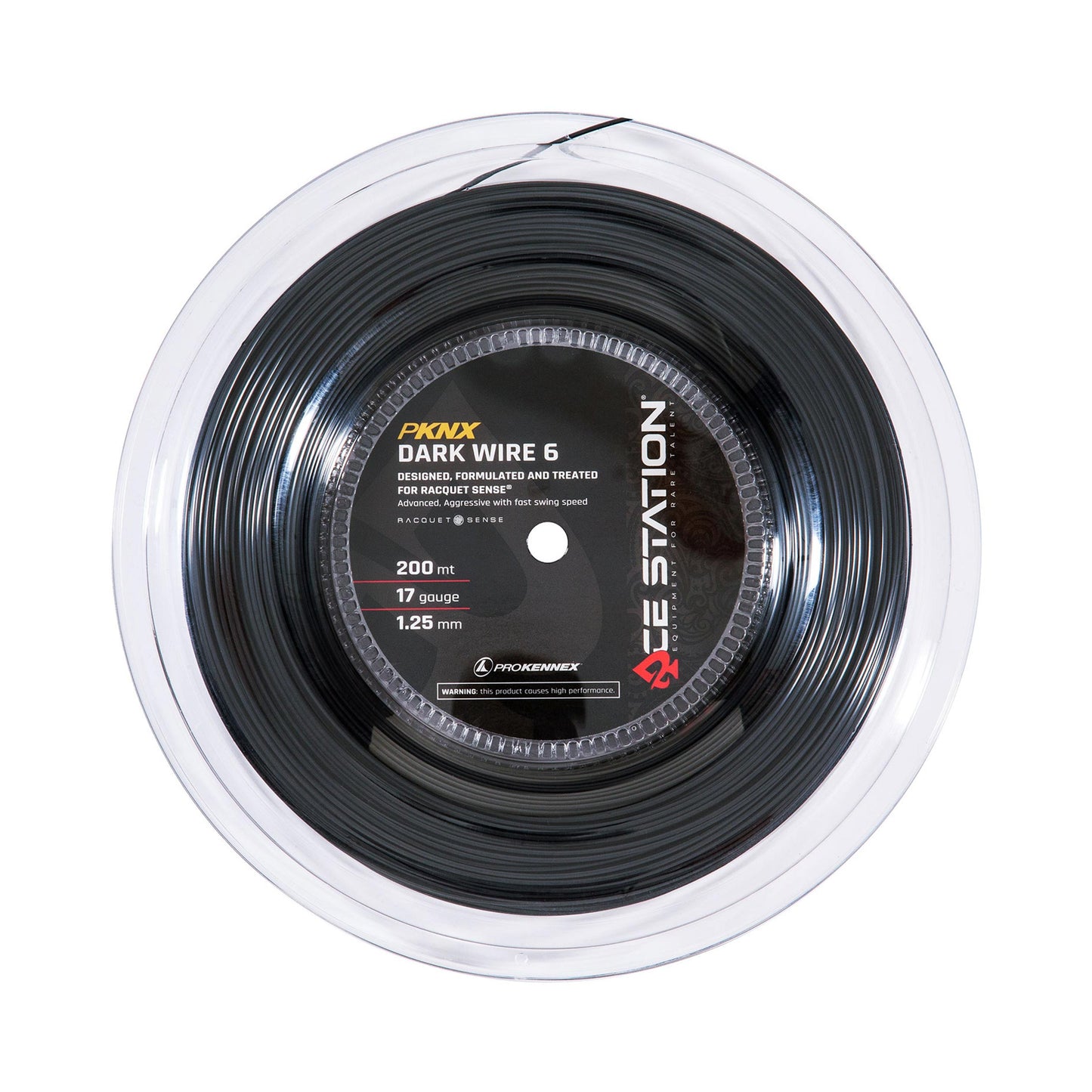 PROKENNEX Dark Wire 6 Rol Snaren 200m-Zwart PROKENNEX Dark Wire 6 Rol Snaren 200m-Zwart