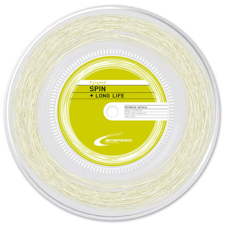 Isospeed Pyramid Rol Snaren 200m-Wit Isospeed Pyramid Rol Snaren 200m-Wit