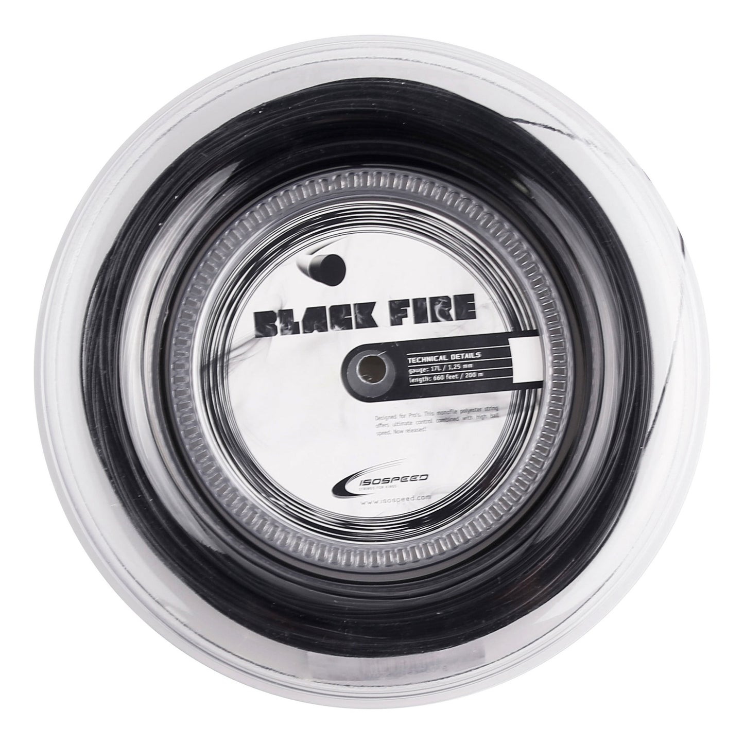 Isospeed Black Fire Rol Snaren 200m-Zwart Isospeed Black Fire Rol Snaren 200m-Zwart