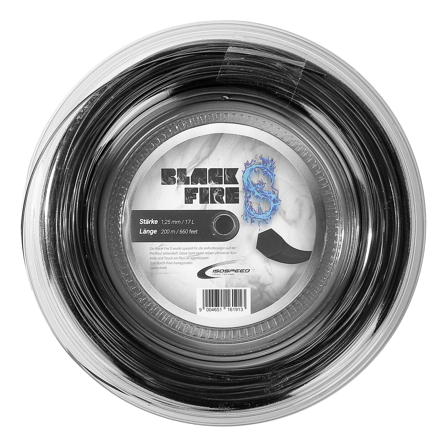 Isospeed Black FireS Rol Snaren 200m-Zwart Isospeed Black FireS Rol Snaren 200m-Zwart