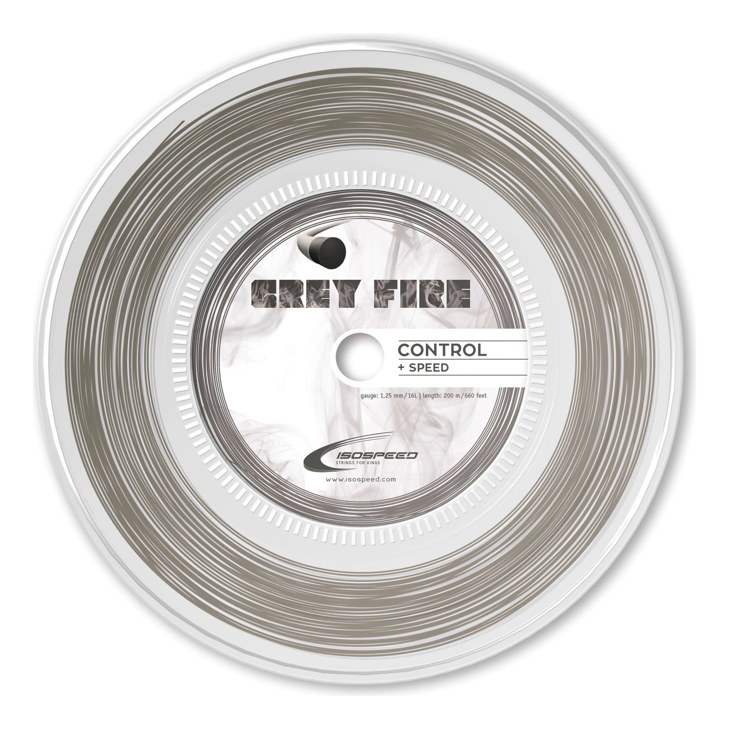 Isospeed Grey Fire Rol Snaren 200m-Grijs Isospeed Grey Fire Rol Snaren 200m-Grijs